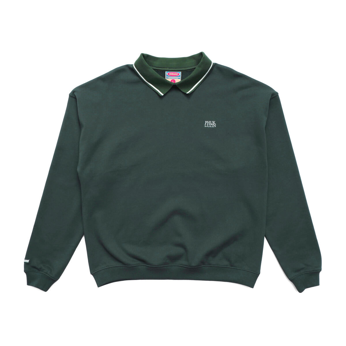 PHUK LUZIN COLLARED SWEATSHIRT - SPRUCE