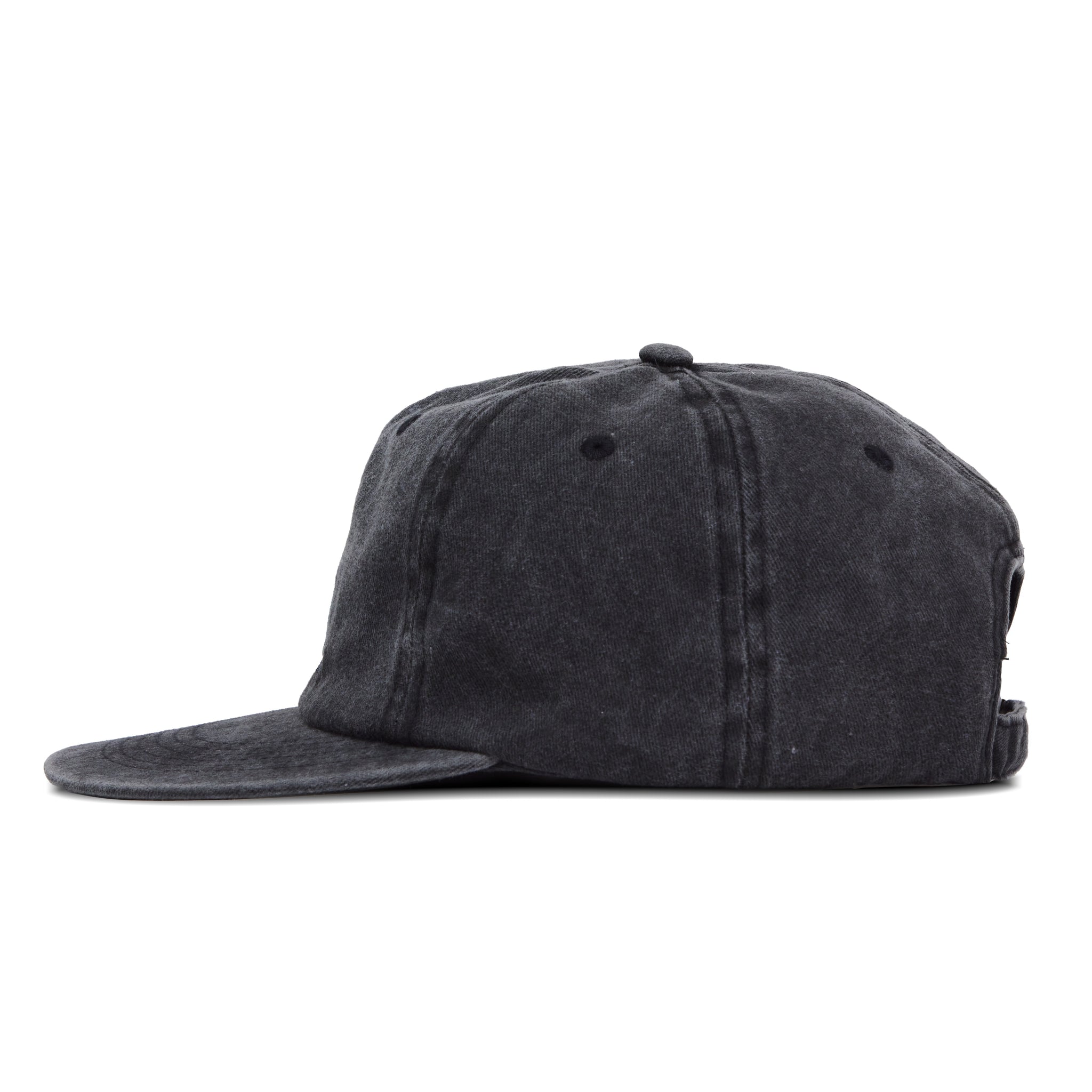 STACKED LOGO CAP - WASHED BLACK