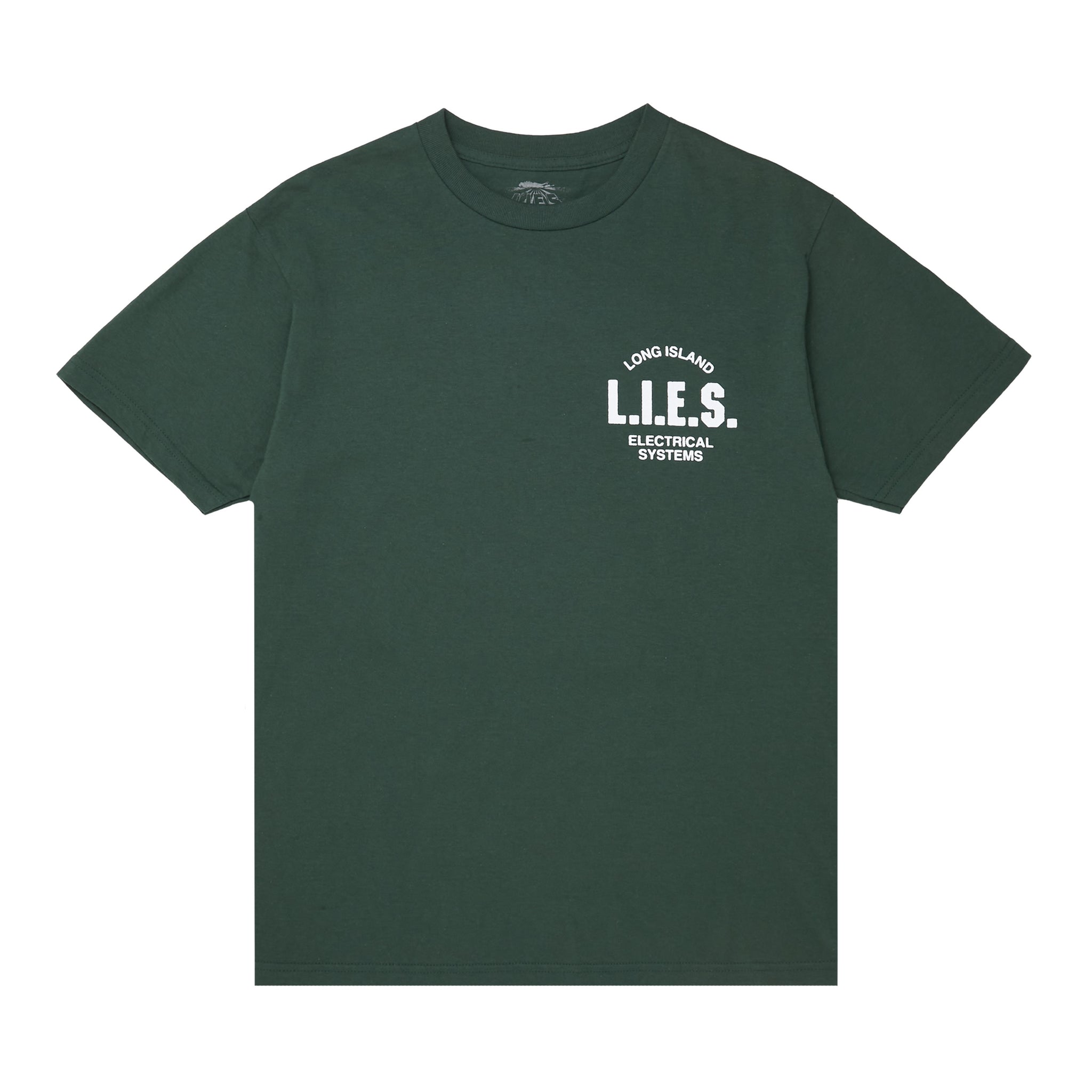 L.I.E.S. Classic Logo Back Print S/S Tee - Forest Green