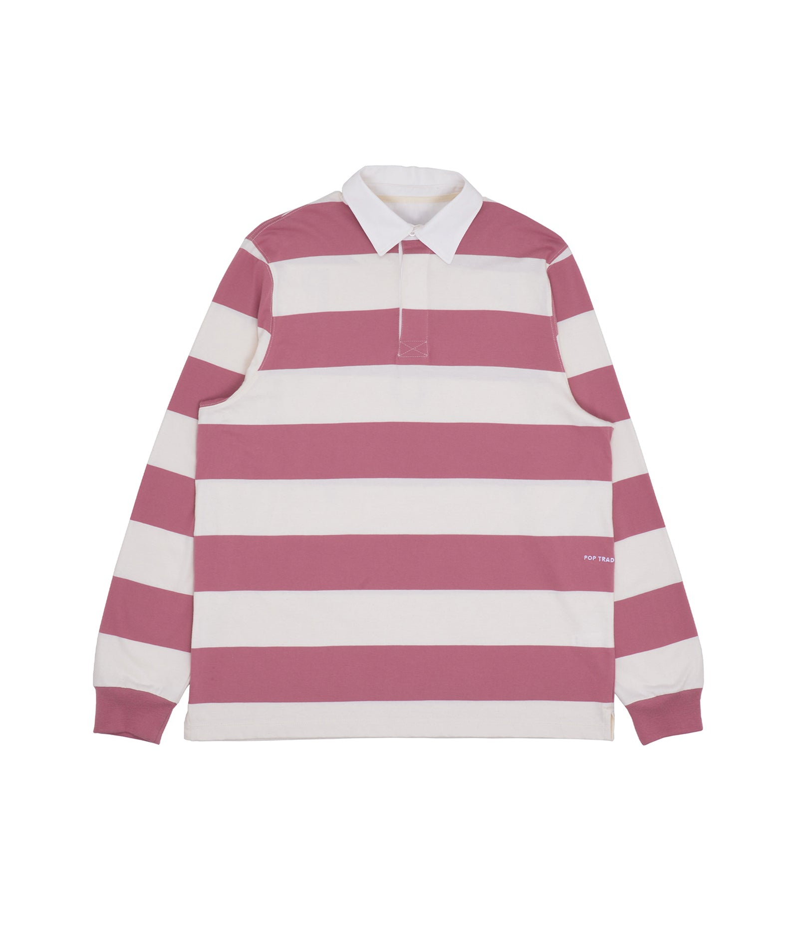 Striped Rugby Polo - Mesa Rose