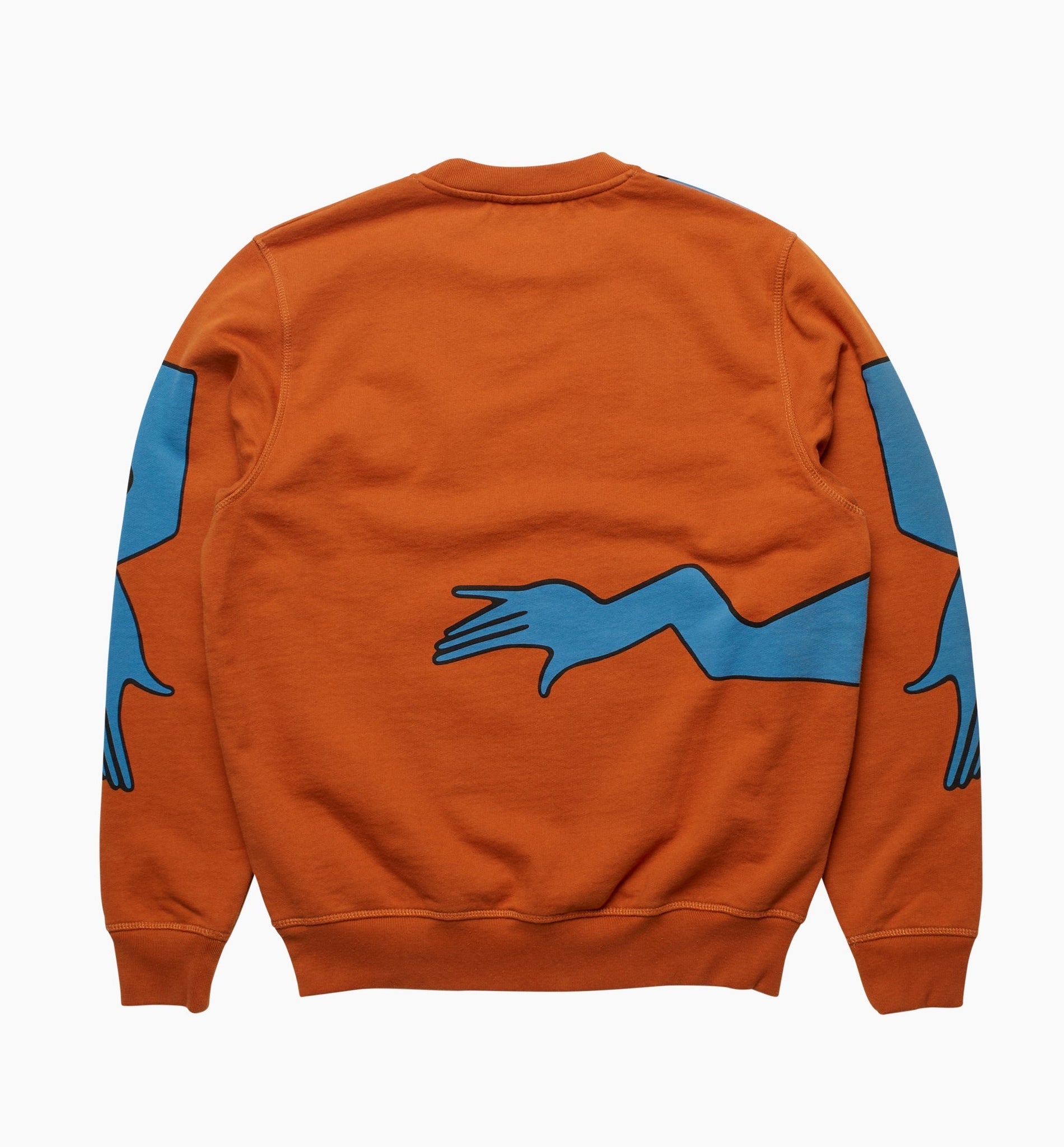 Early Grab Crew Neck Sweatshirt - Sienna Orange