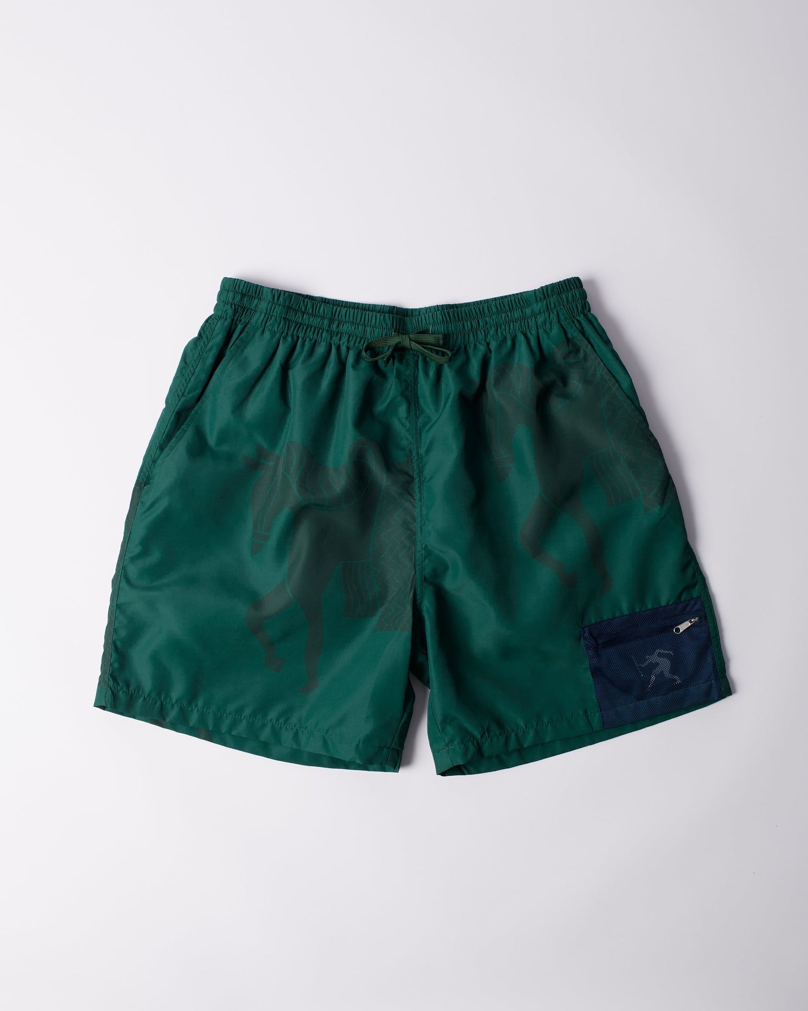 Short horse shorts - pine green