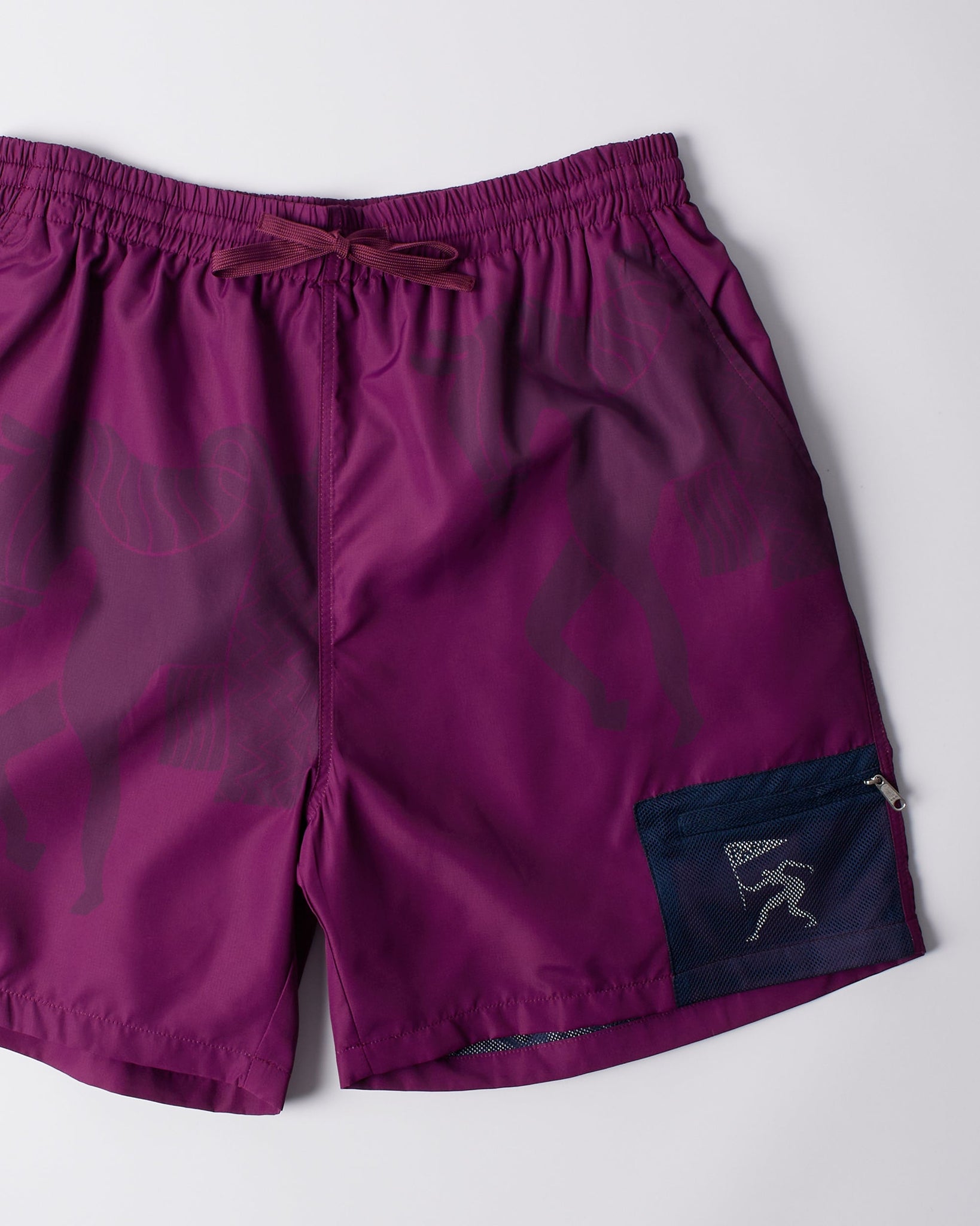 Short horse shorts - tyrian purple