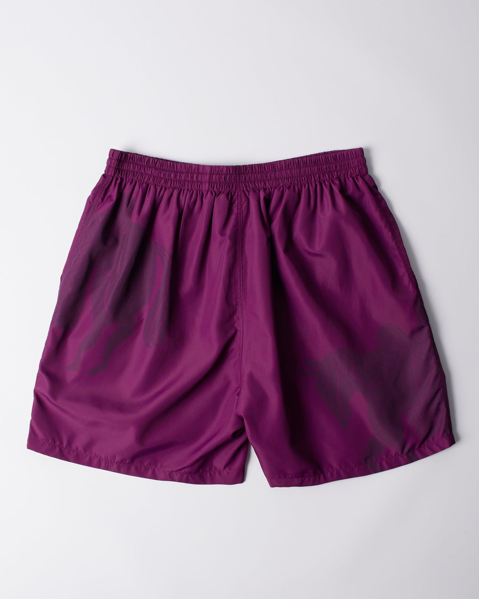 Short horse shorts - tyrian purple