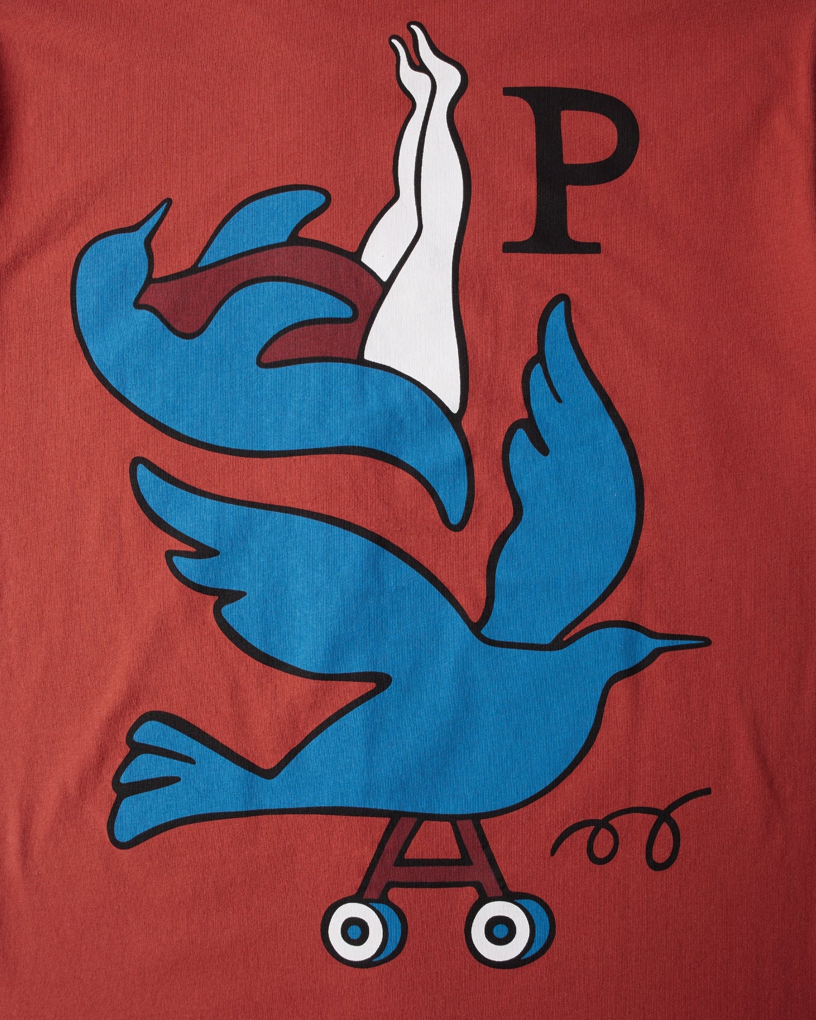 Wheeled bird t-shirt