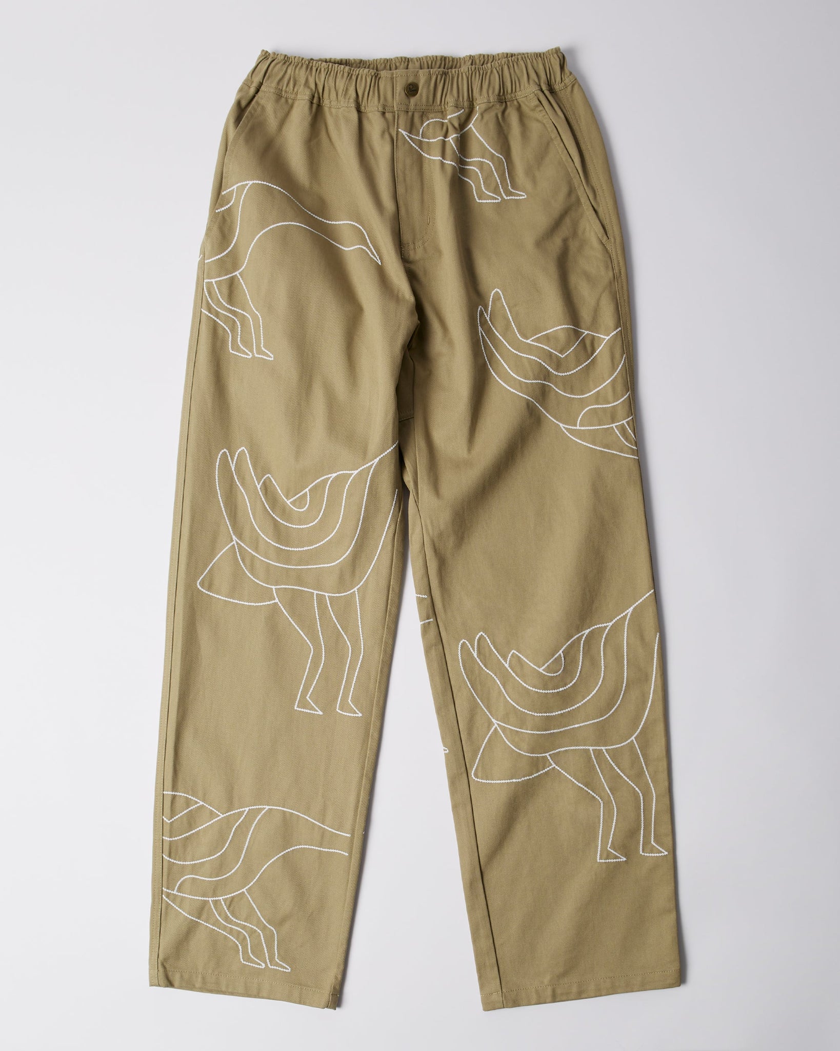 Stitched up duck pants - Tan