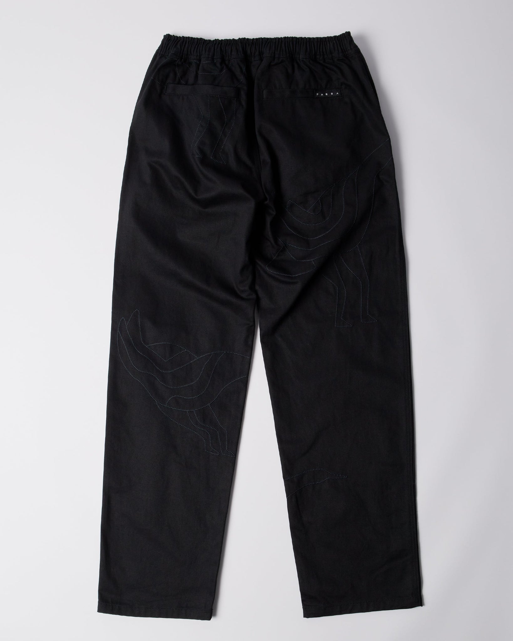 Stitched up duck pants - Black/Black