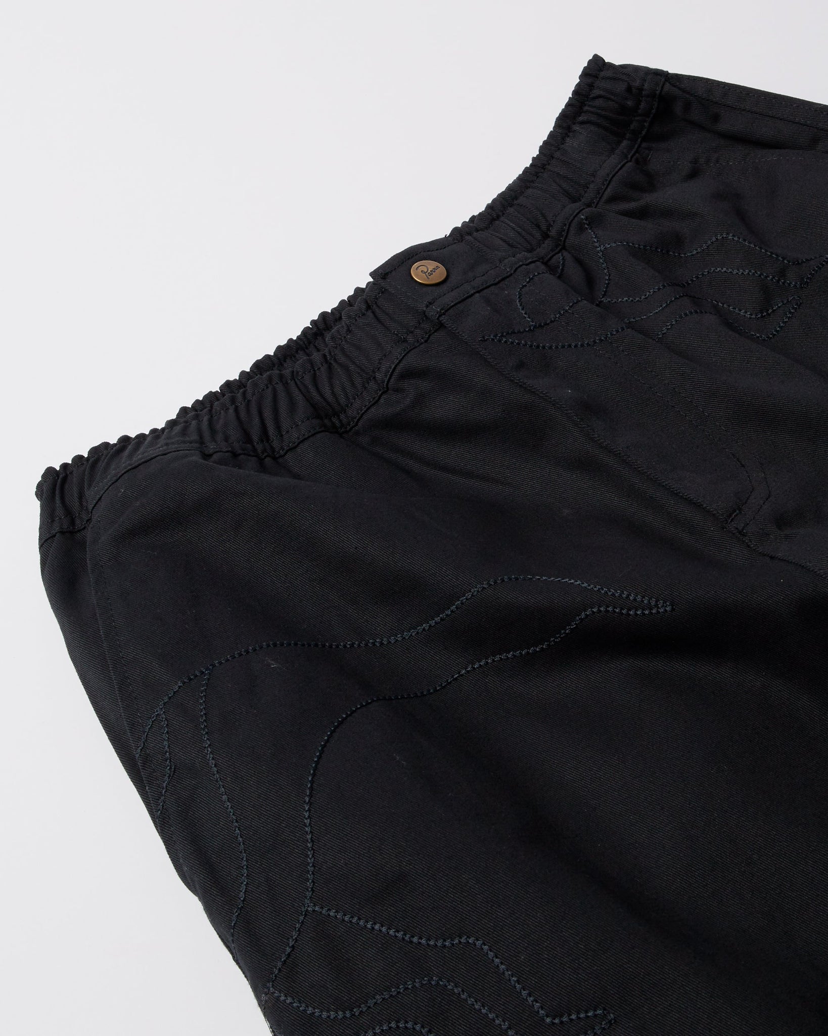 Stitched up duck pants - Black/Black