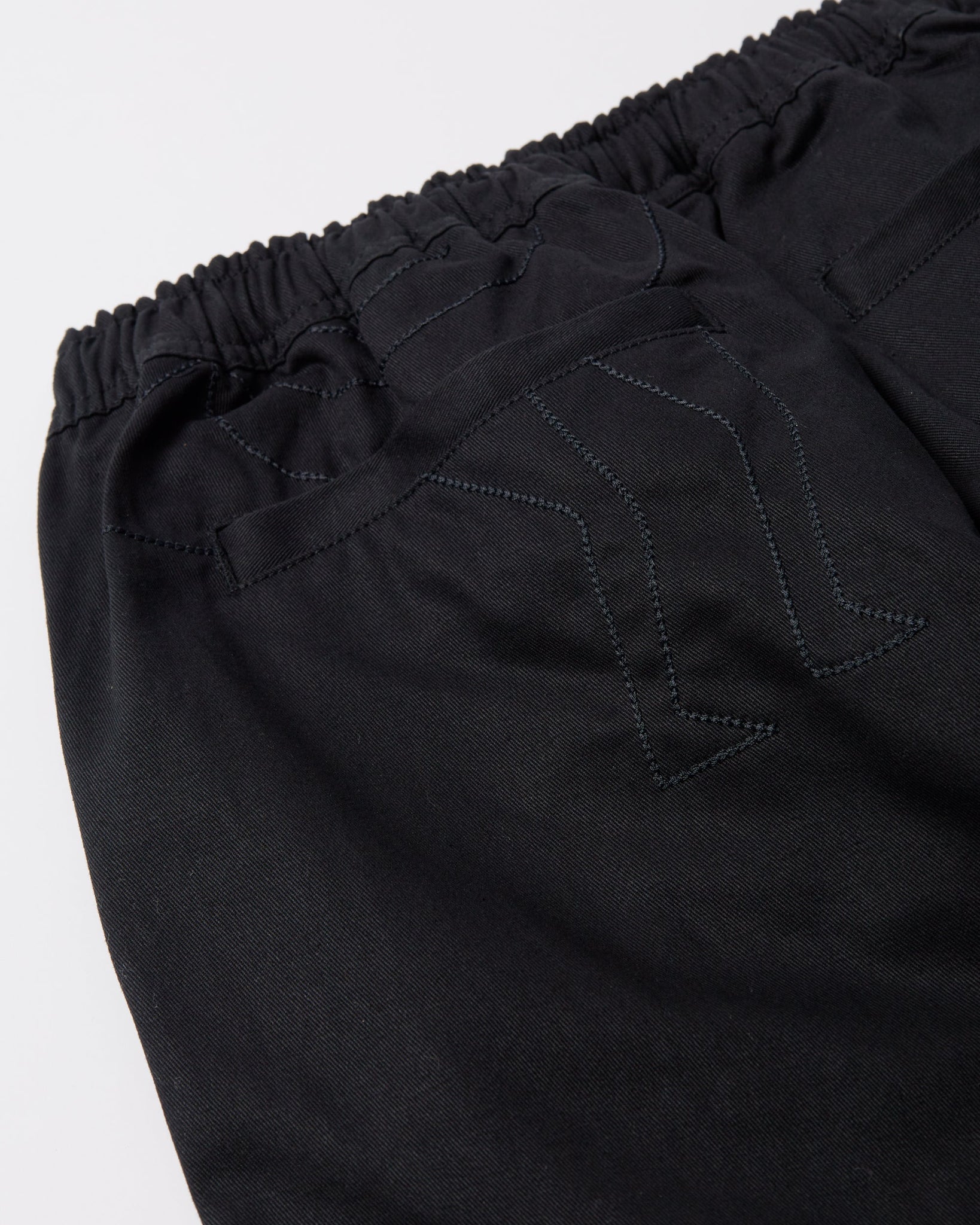 Stitched up duck pants - Black/Black