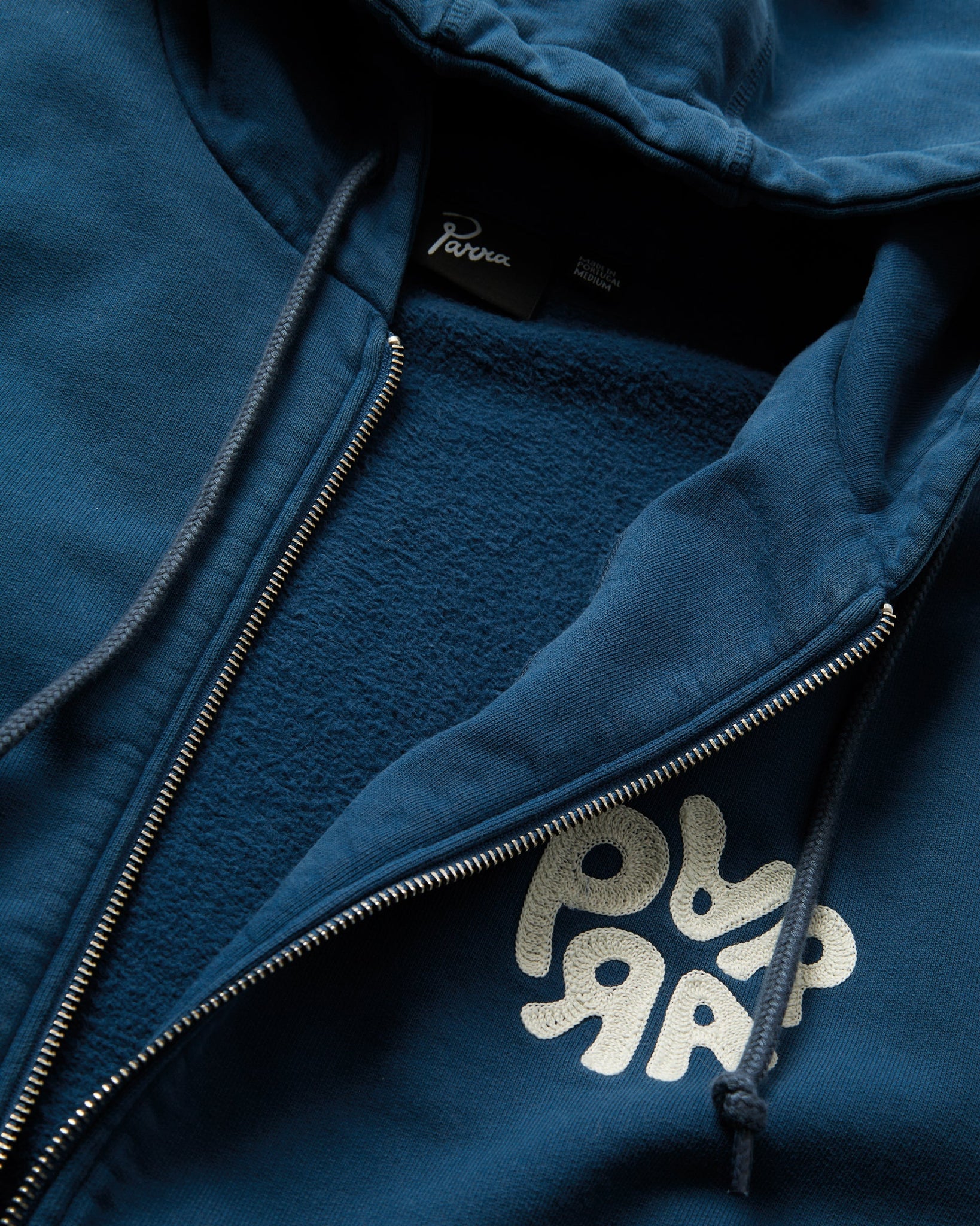 1976 logo zip hooded sweatshirt