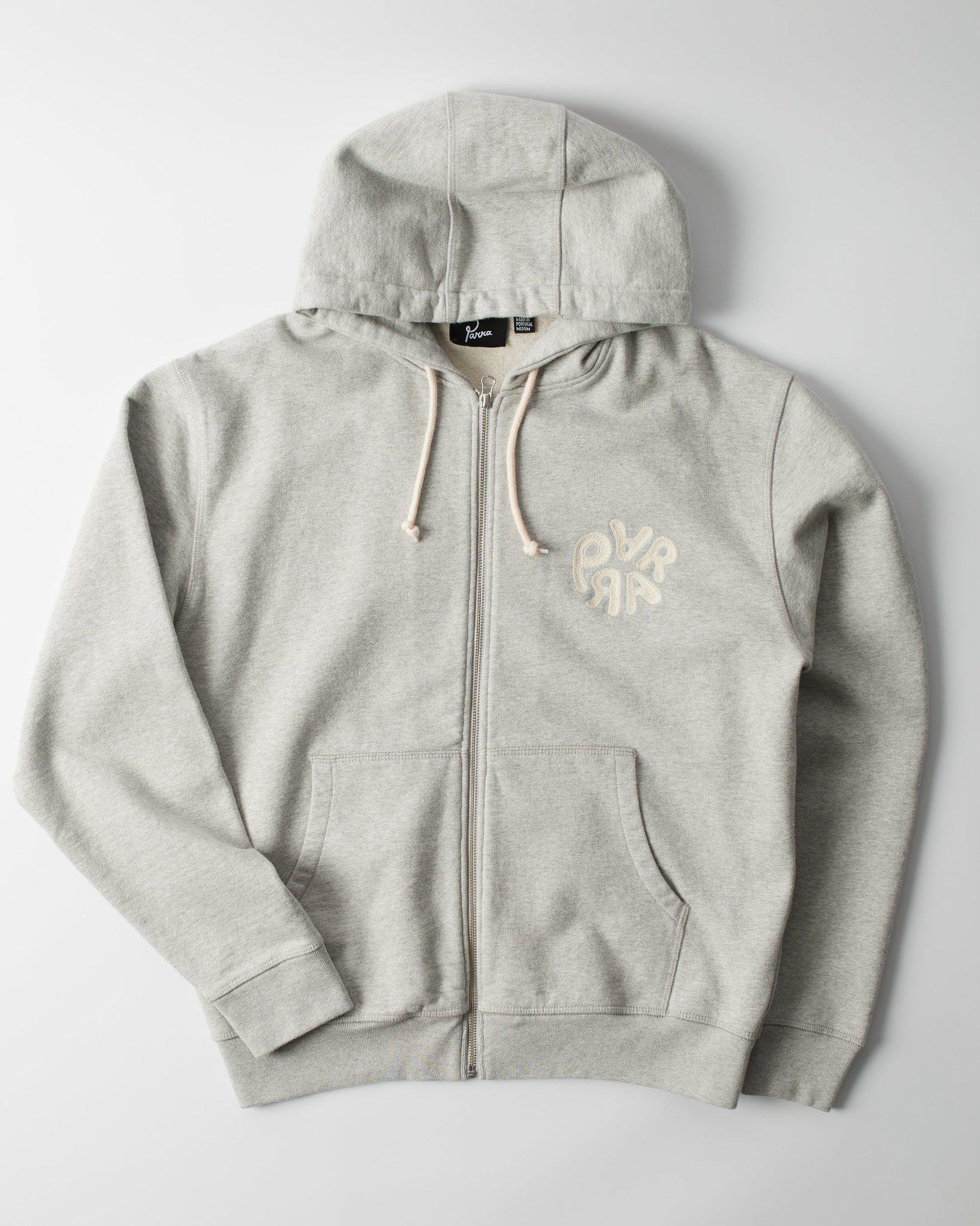 1976 logo zip hooded sweatshirt