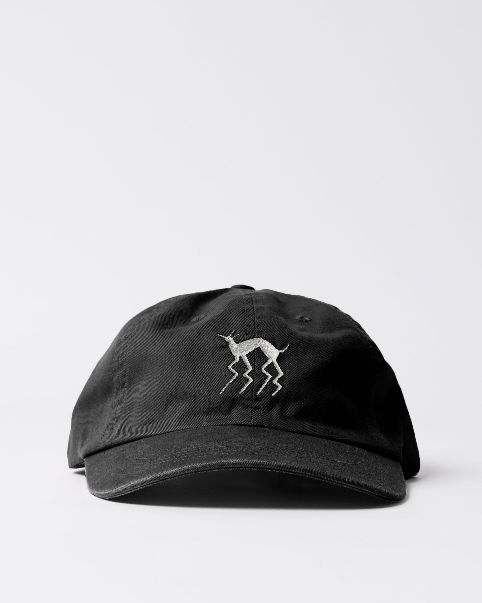 Spikey legs 6 panel hat - Black
