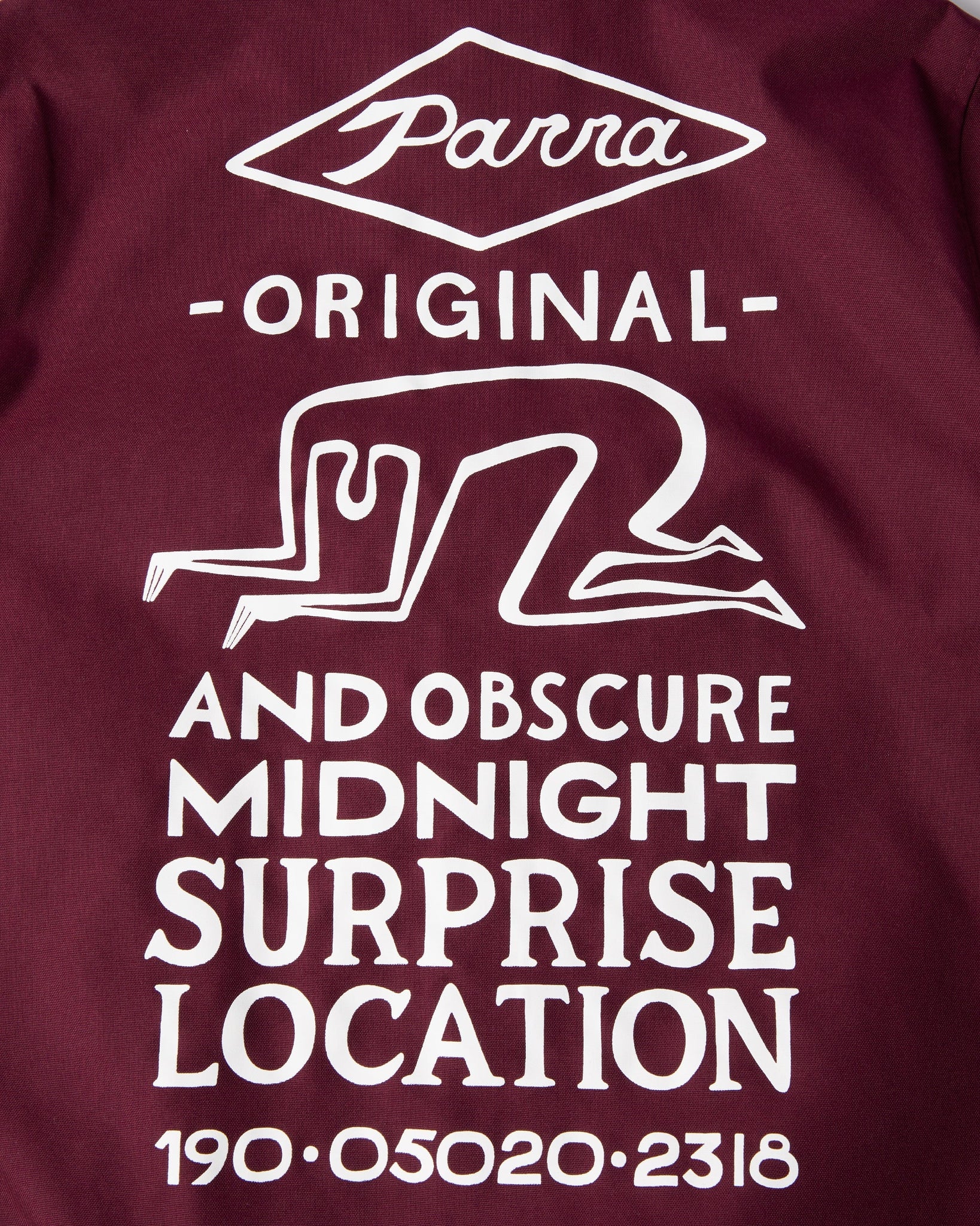 Midnight surprise coach jacket - Burgundy