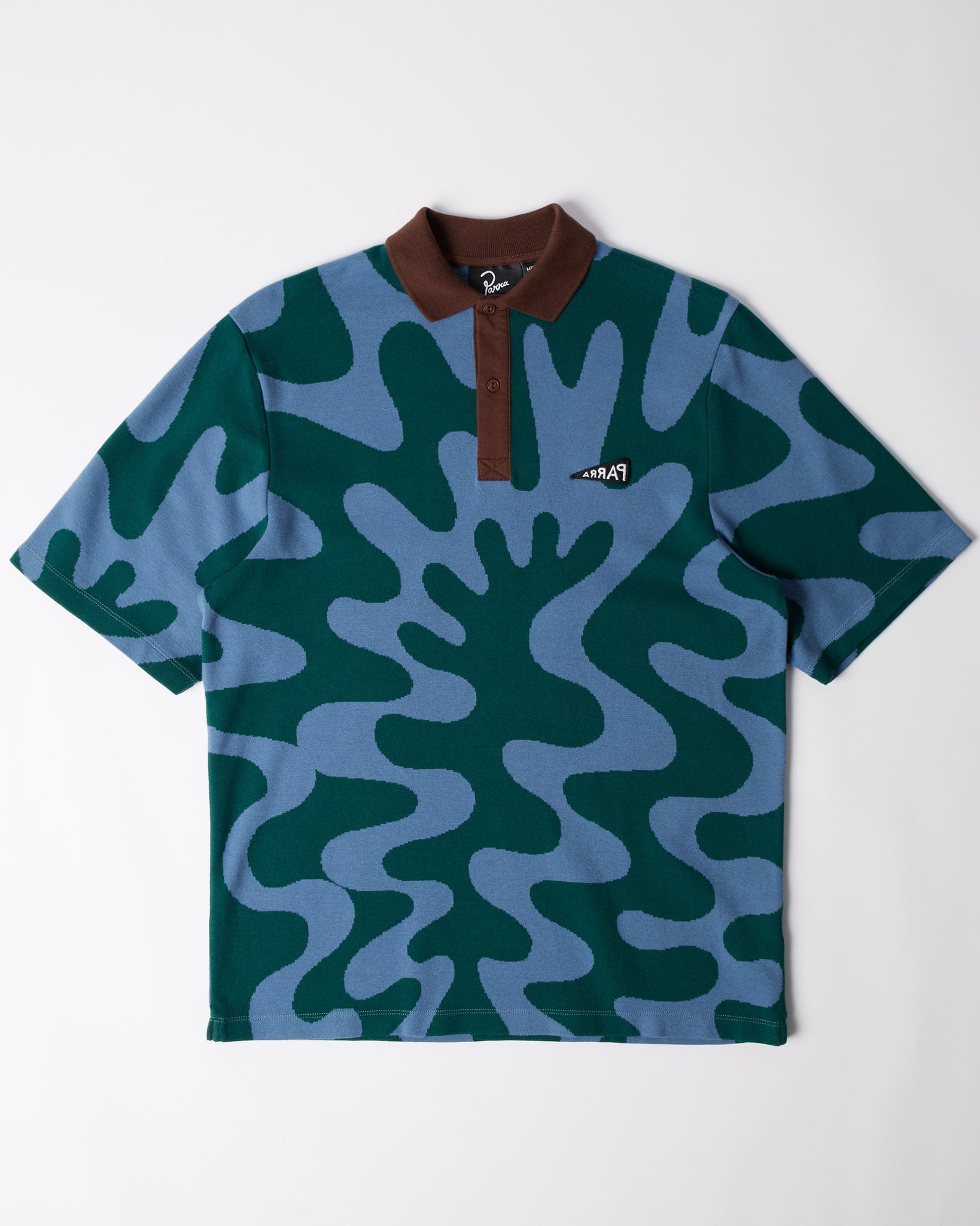 Splashed polo shirt