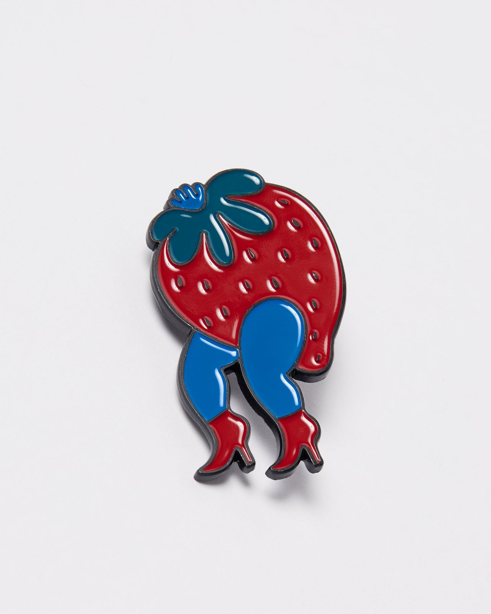 Stupid strawberry enamel pin