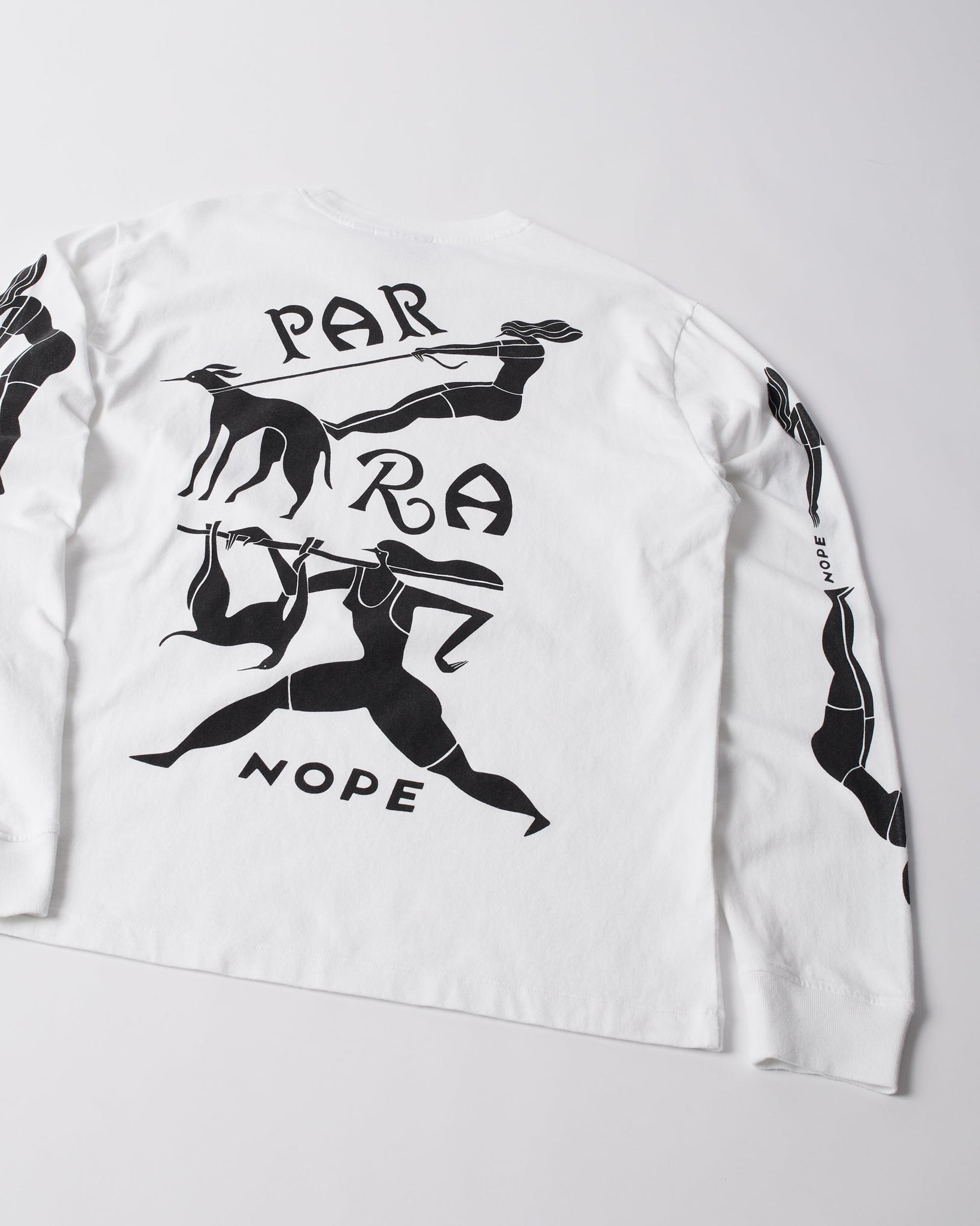 Dog training long sleeve t-shirt - White