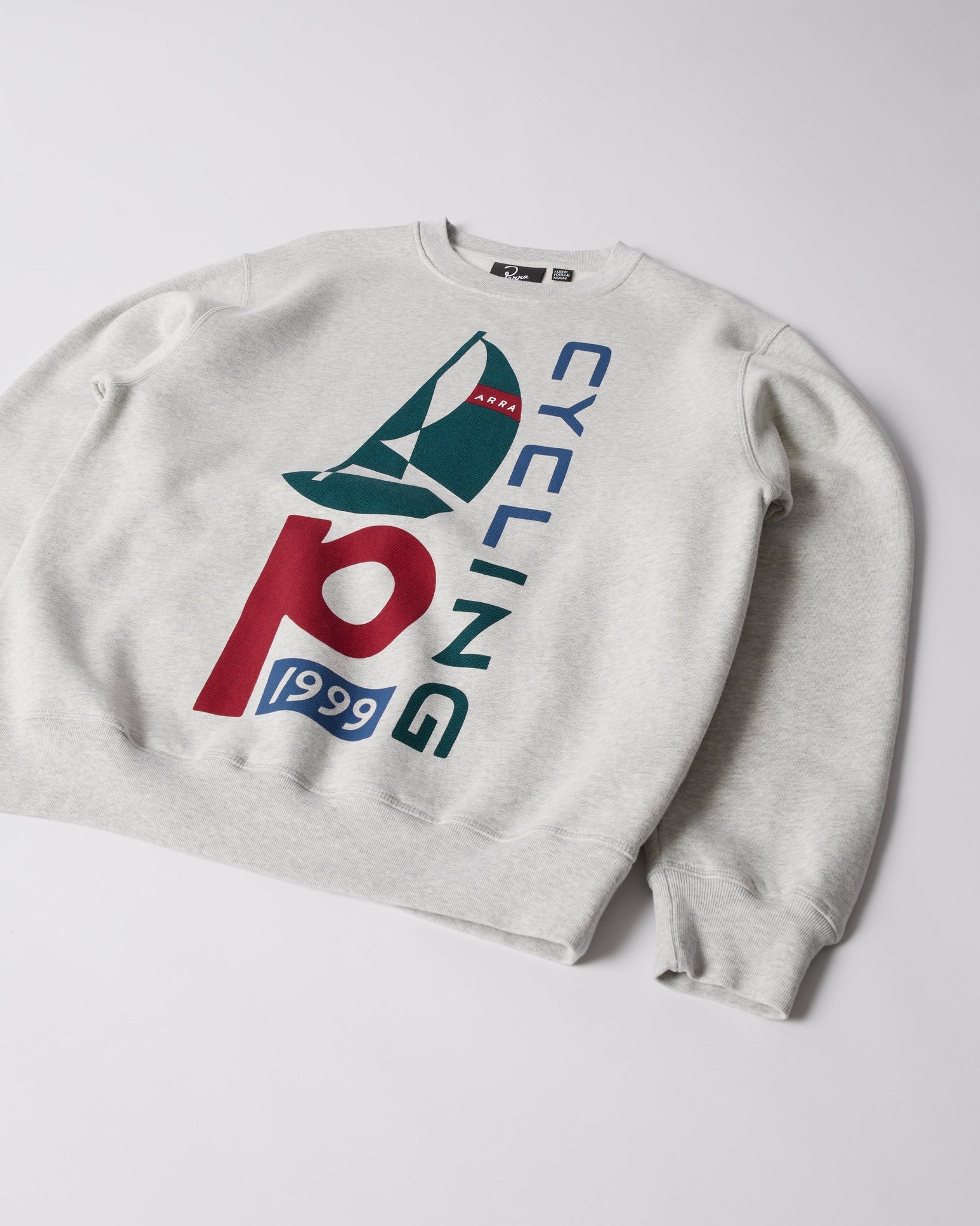 Sail bike crew neck sweatshirt
