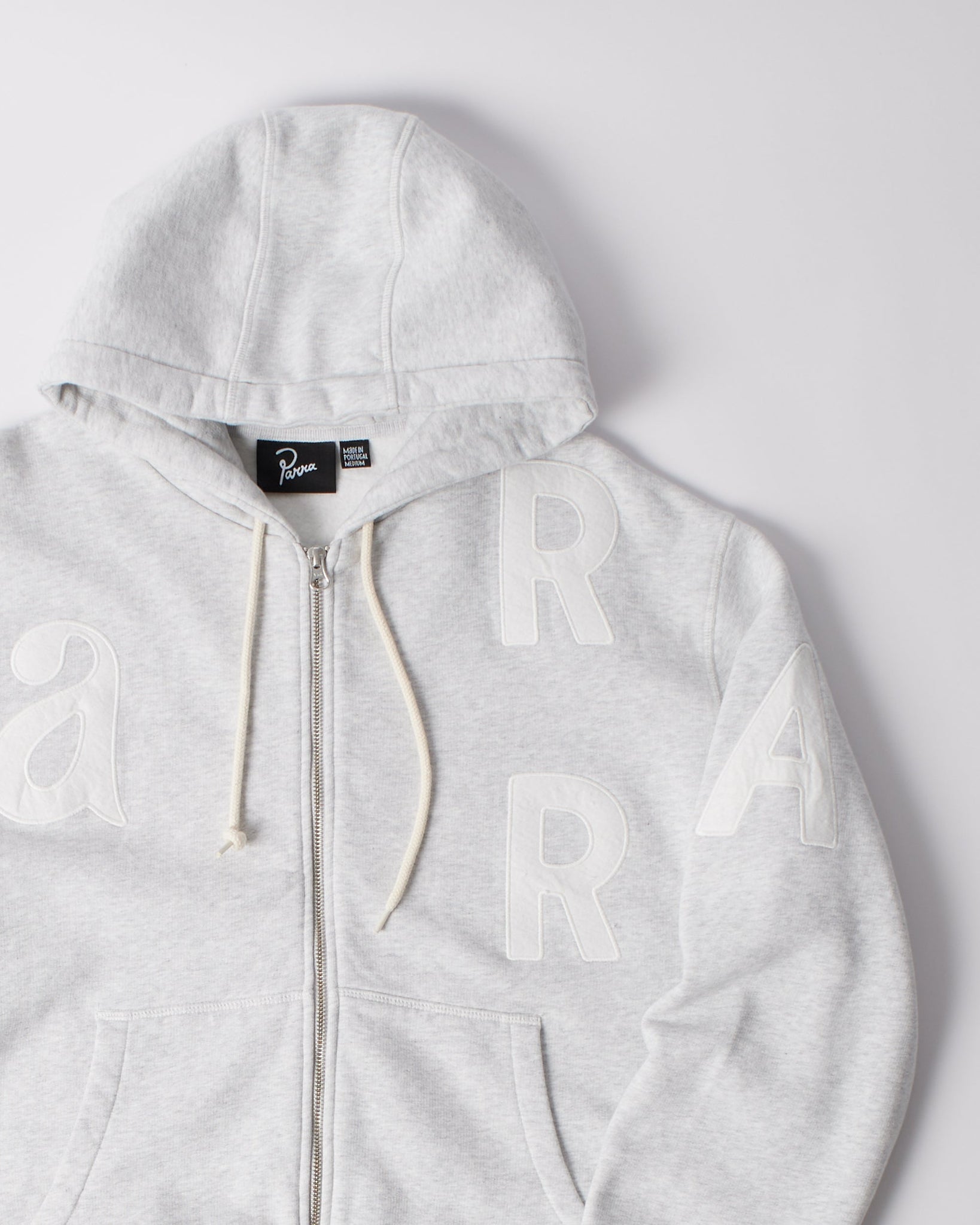 Word salad zip hooded sweatshirt