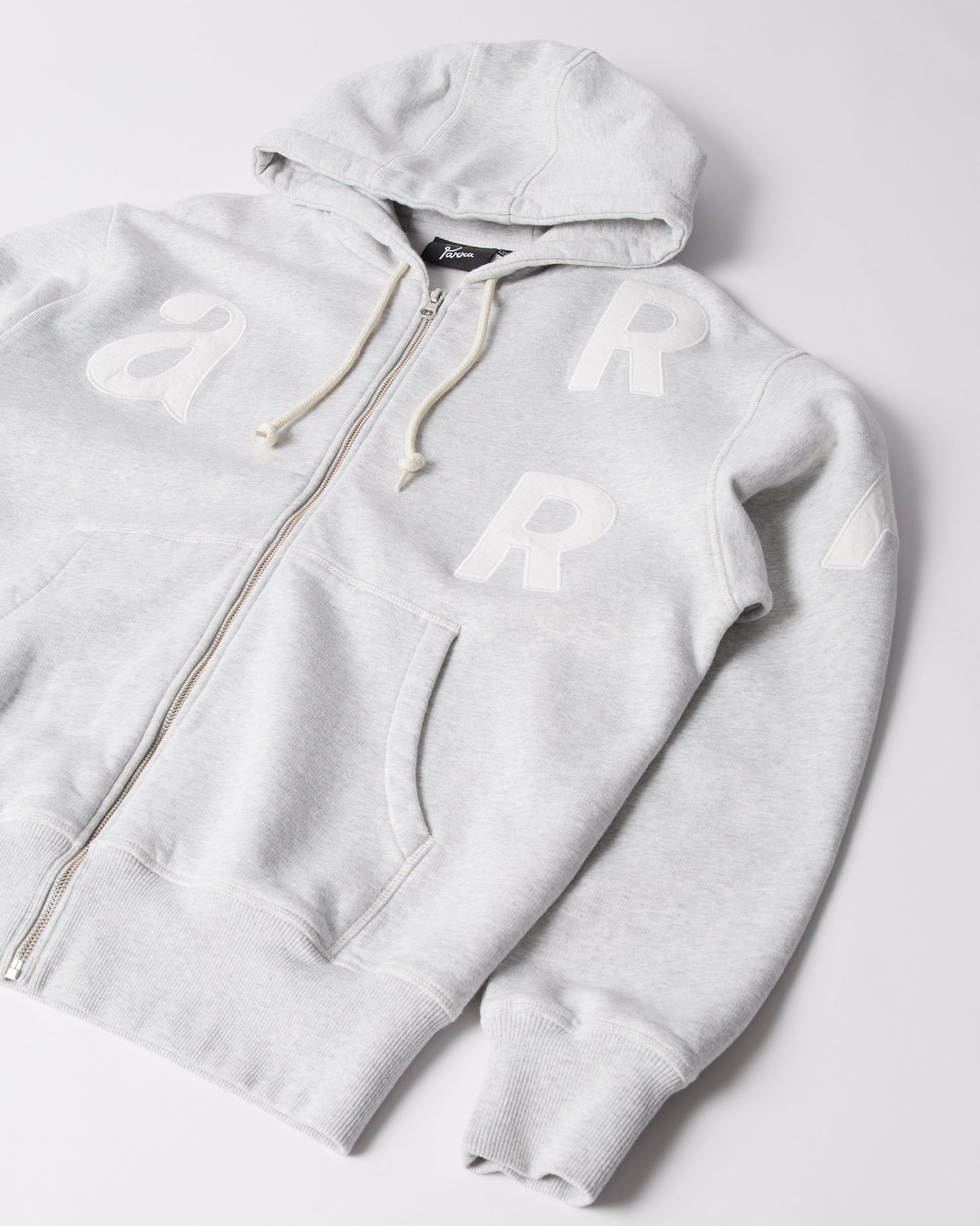 Word salad zip hooded sweatshirt
