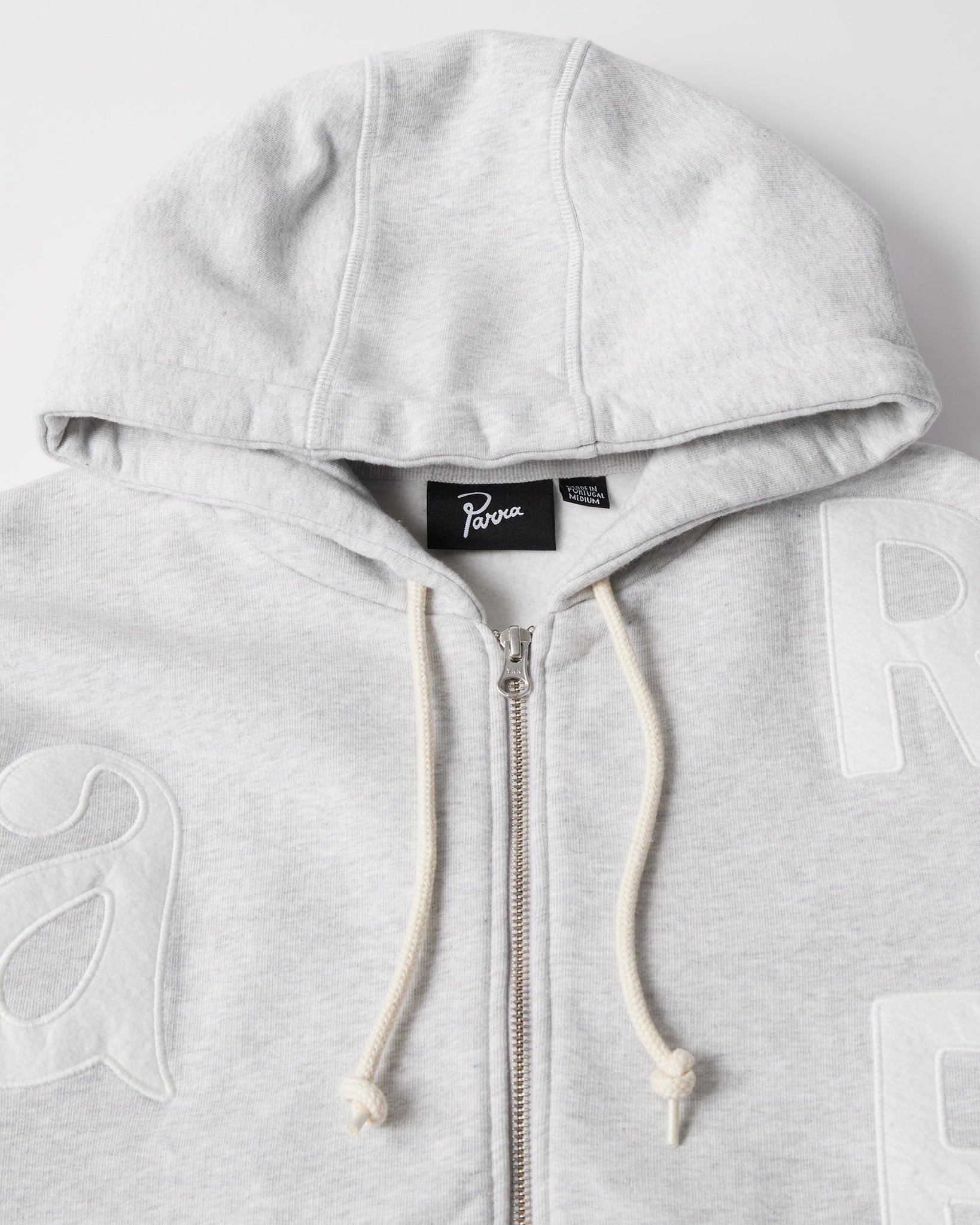 Word salad zip hooded sweatshirt