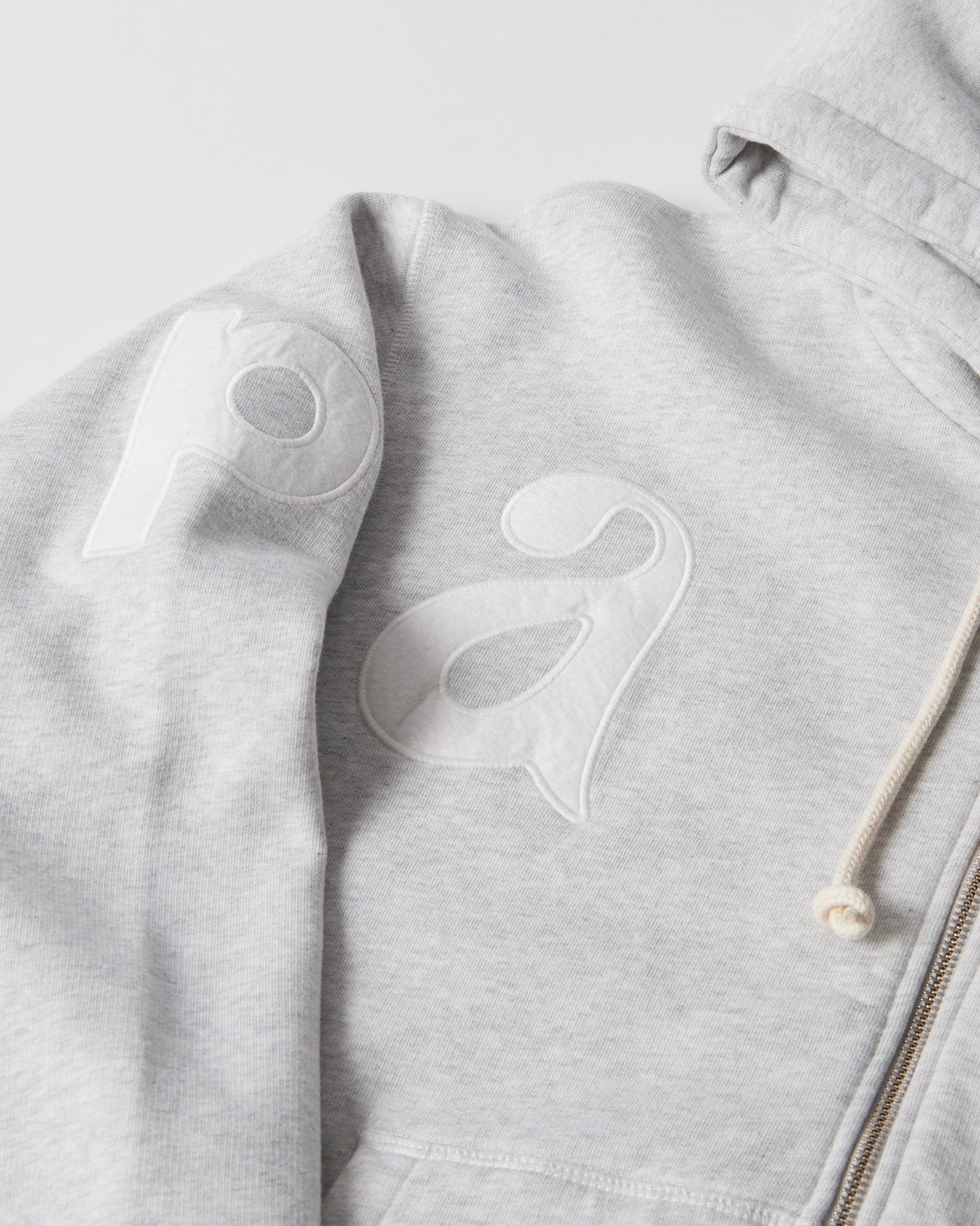 Word salad zip hooded sweatshirt