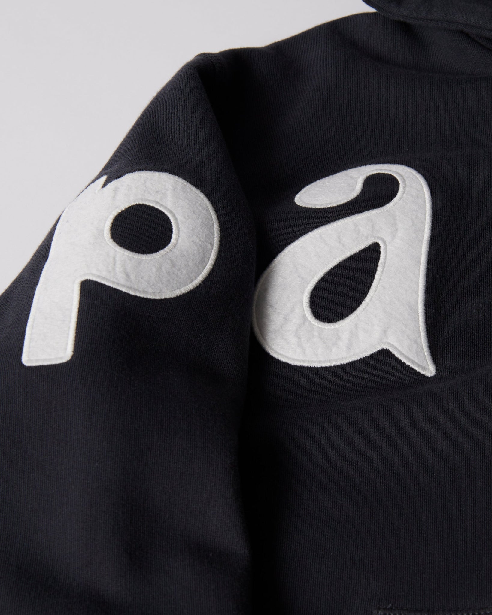 Word salad zip hooded sweatshirt