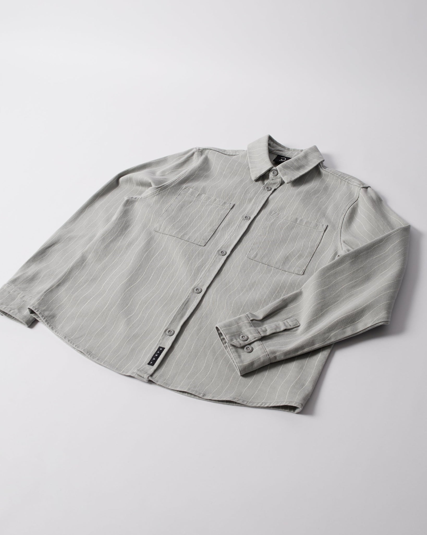 Meandering lines shirt - Grey
