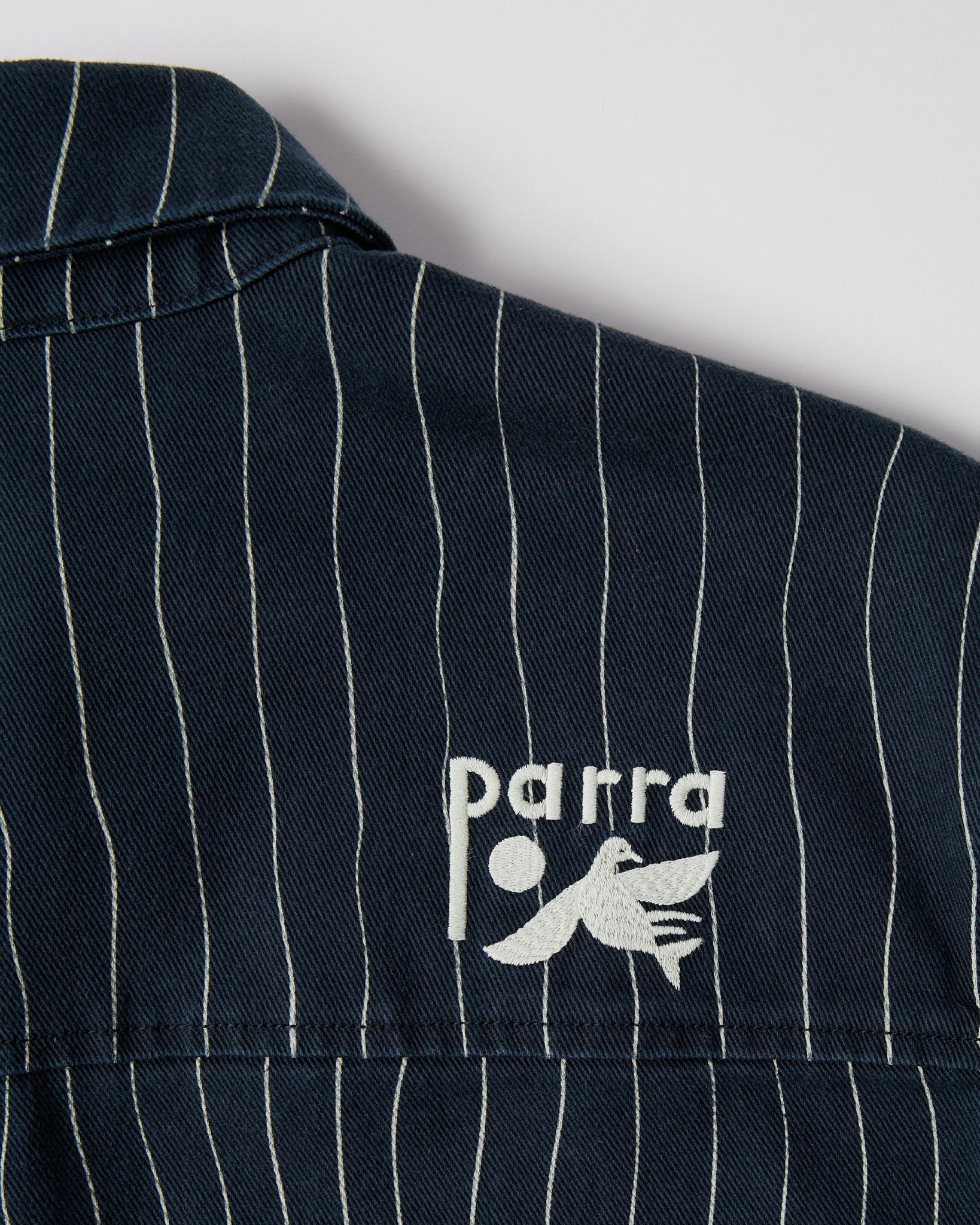 Meandering lines shirt - Navy Blue