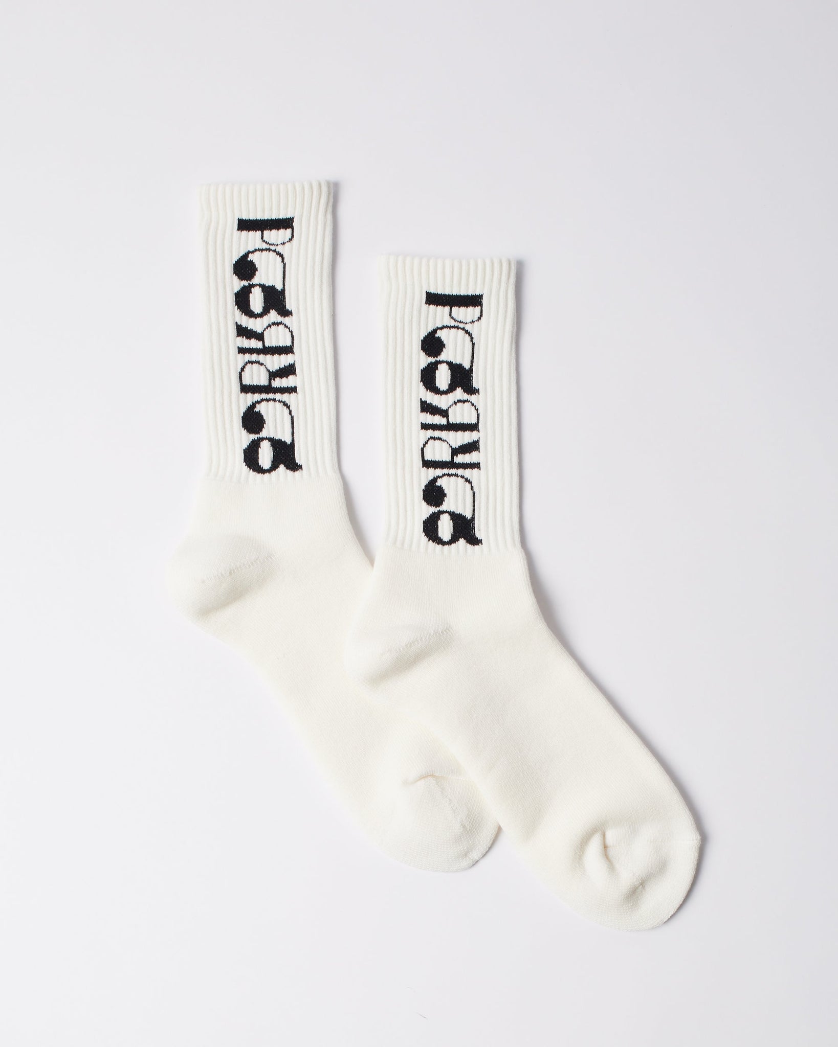 Tokyo logo crew socks - White