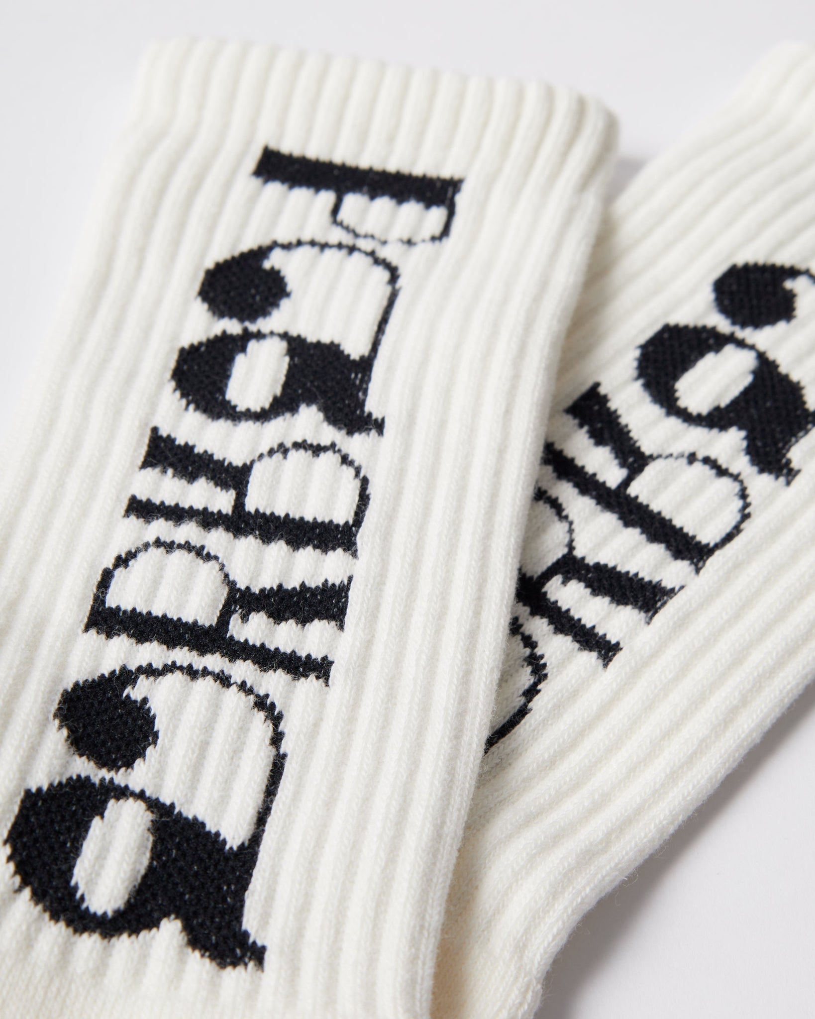 Tokyo logo crew socks - White