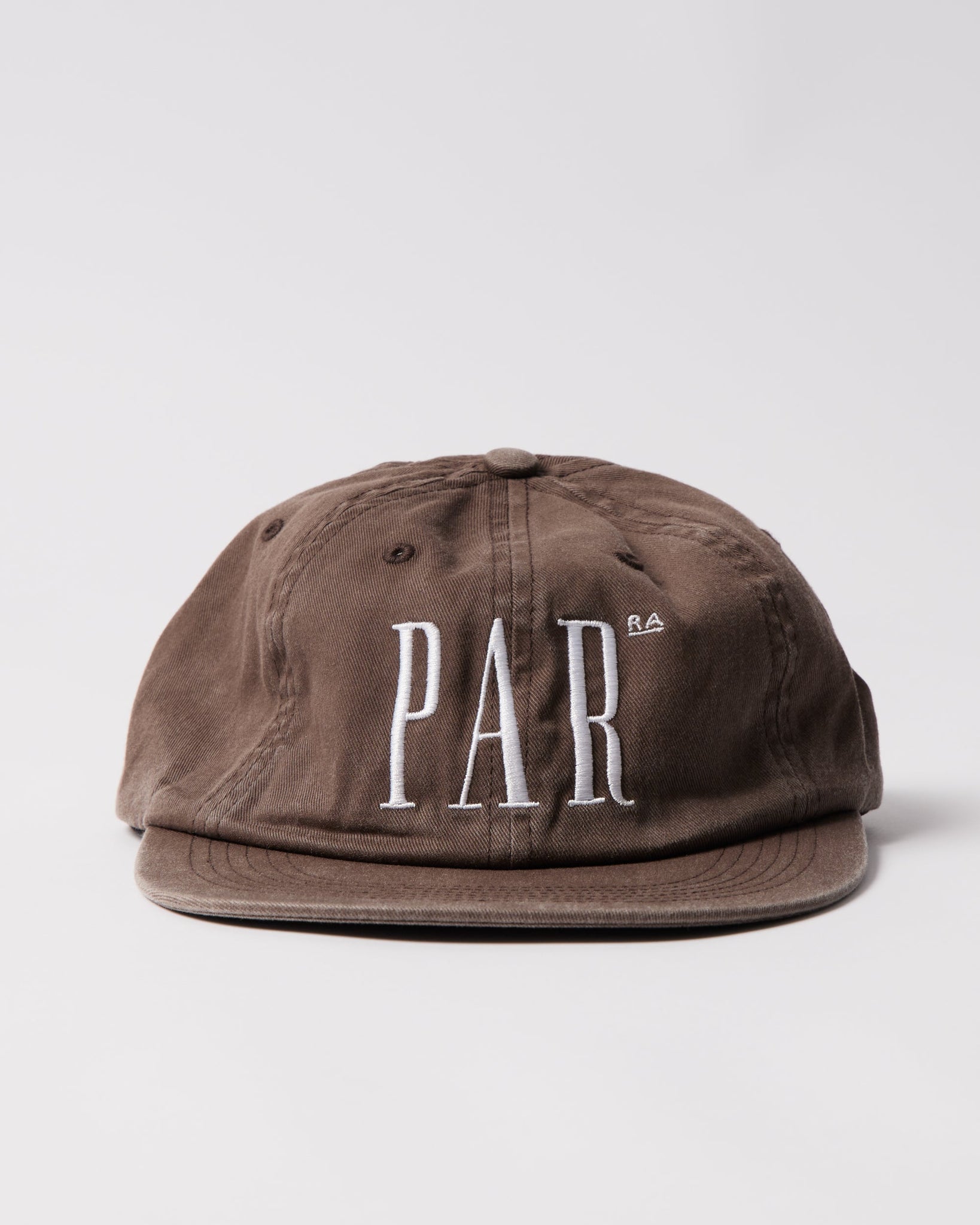 Store logo 6 panel hat - Brown