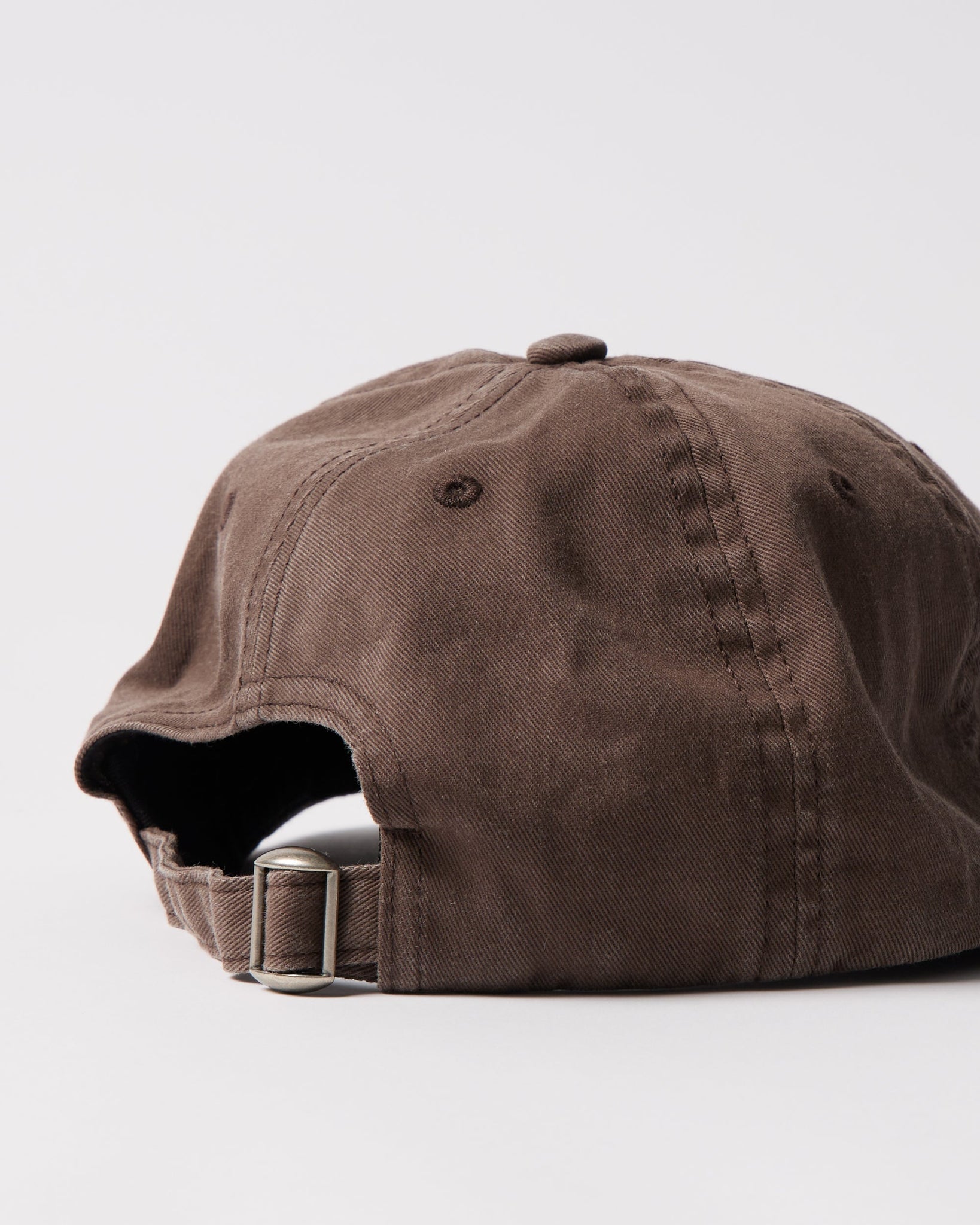 Store logo 6 panel hat - Brown