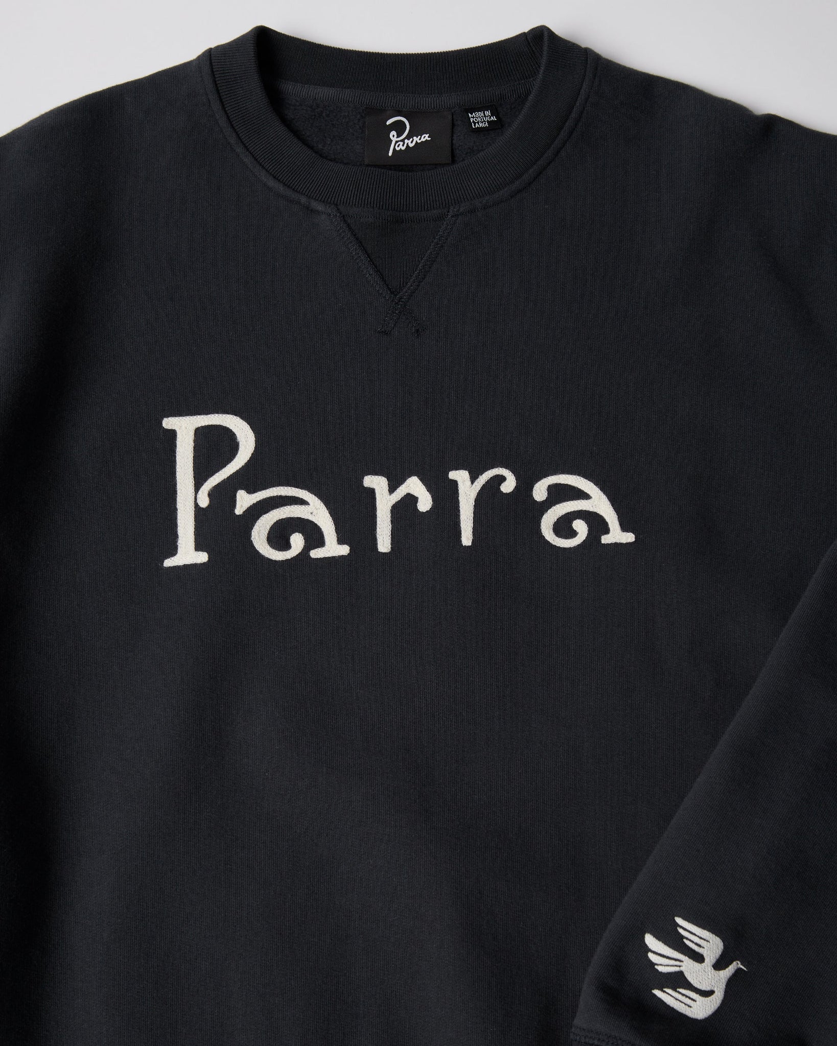 Weird trad logo crew neck sweatshirt