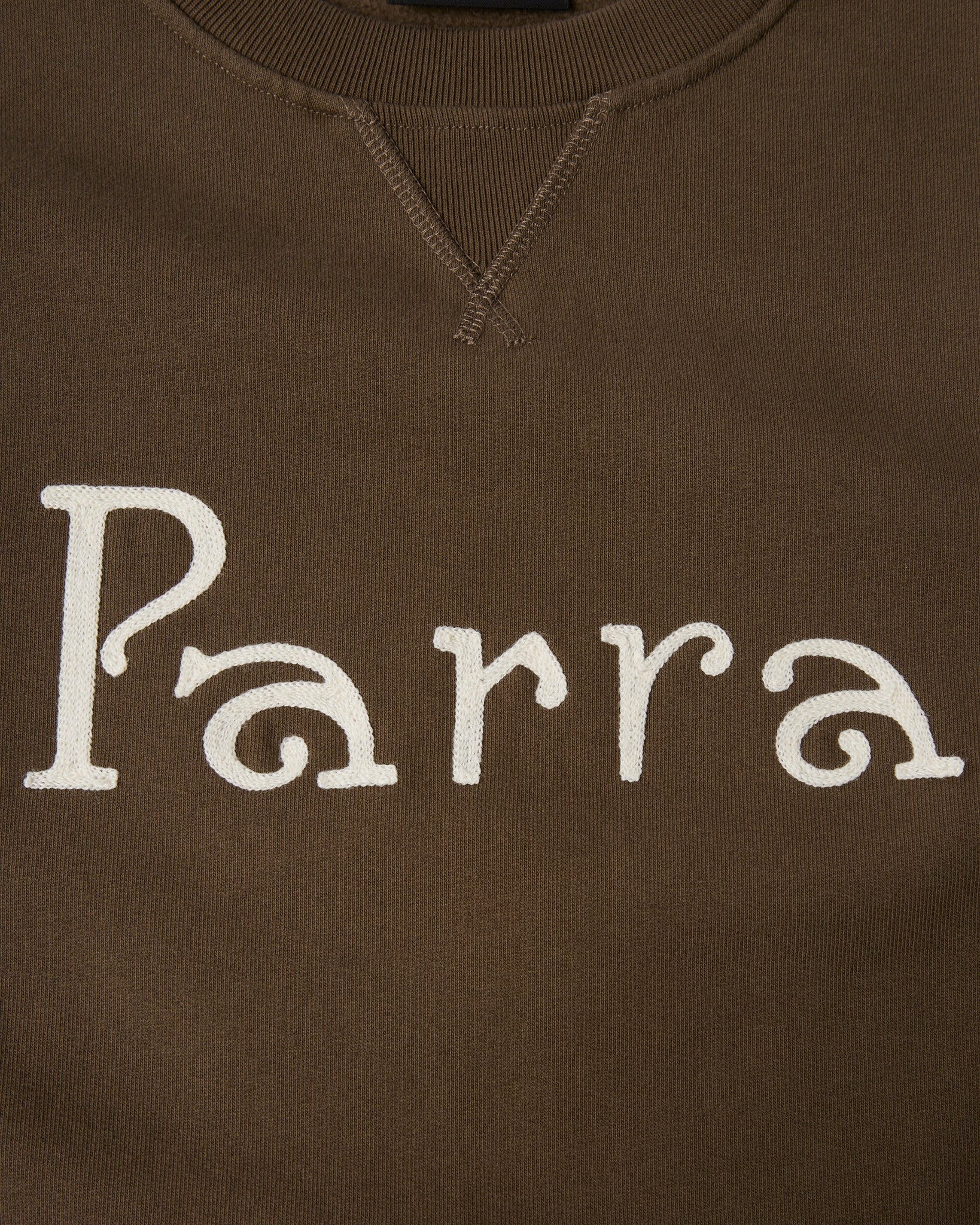 Weird trad logo crew neck sweatshirt