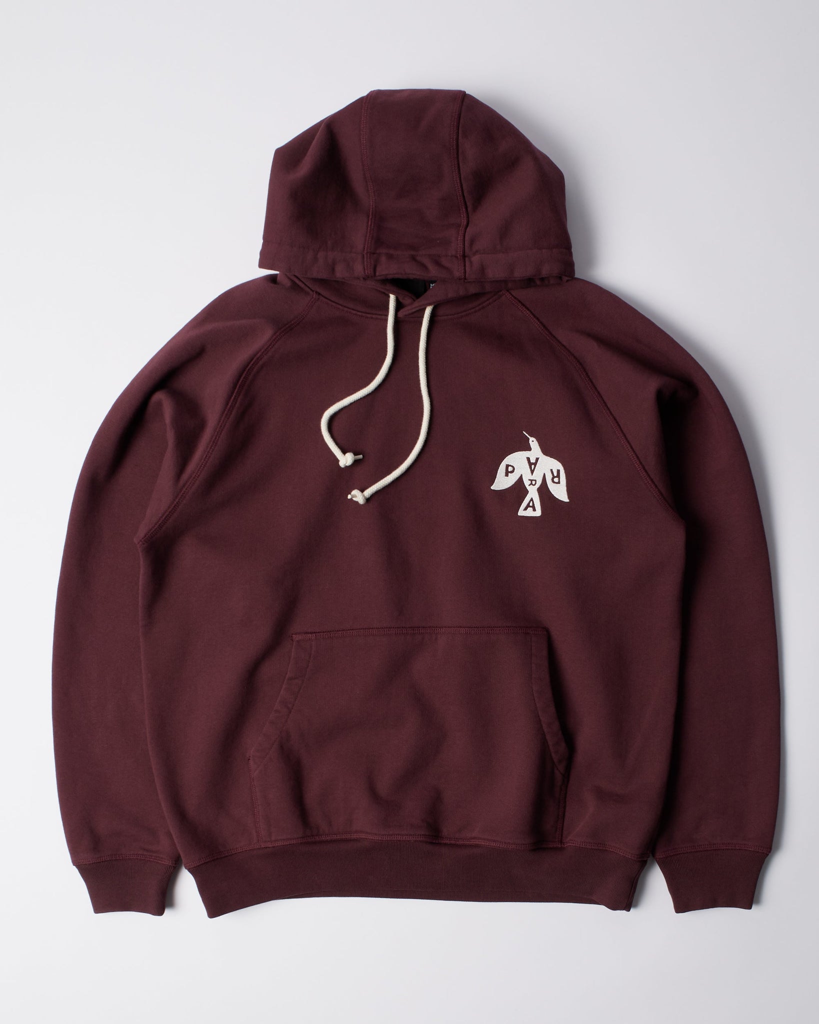 Crow logo hooded sweatshirt