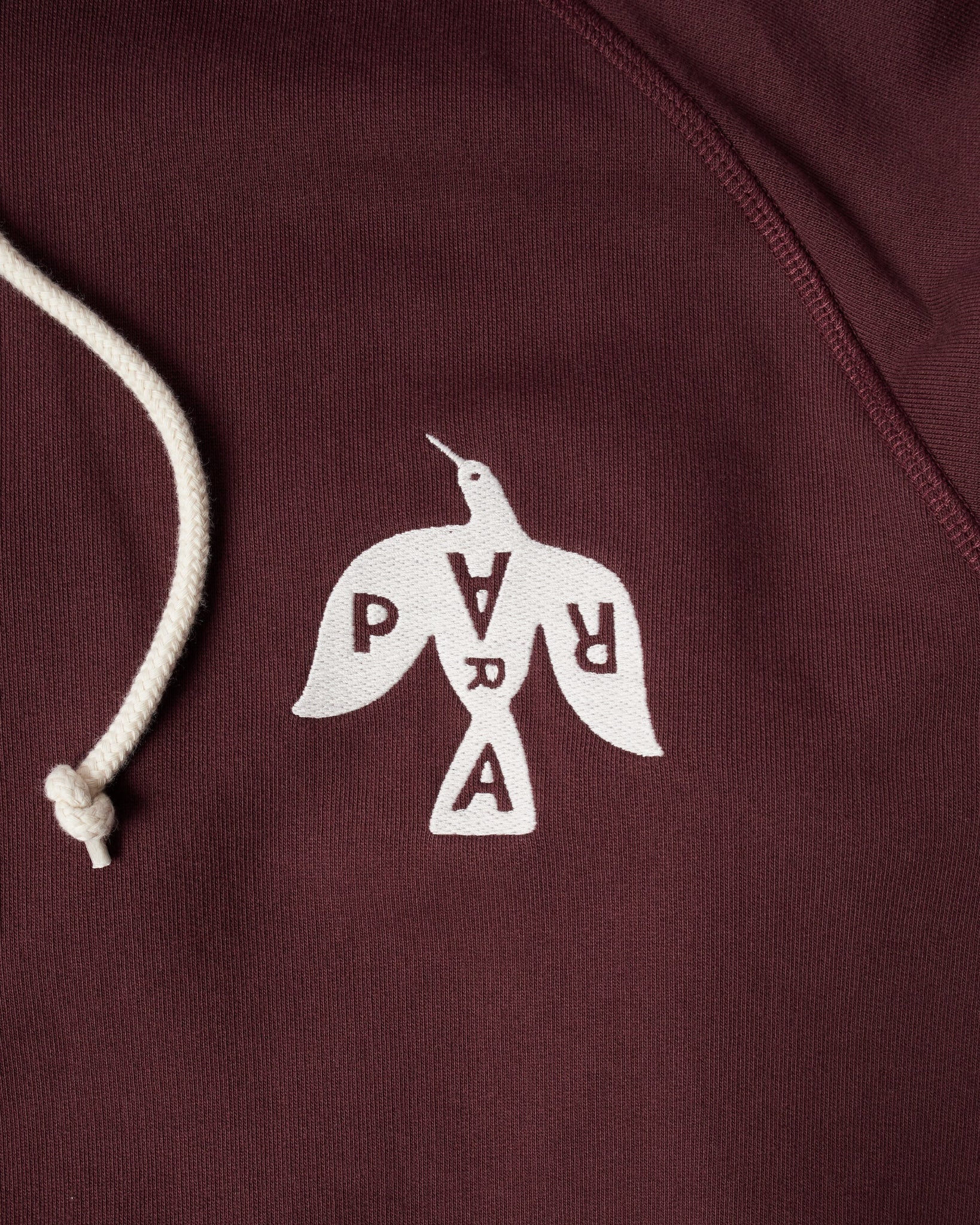 Crow logo hooded sweatshirt