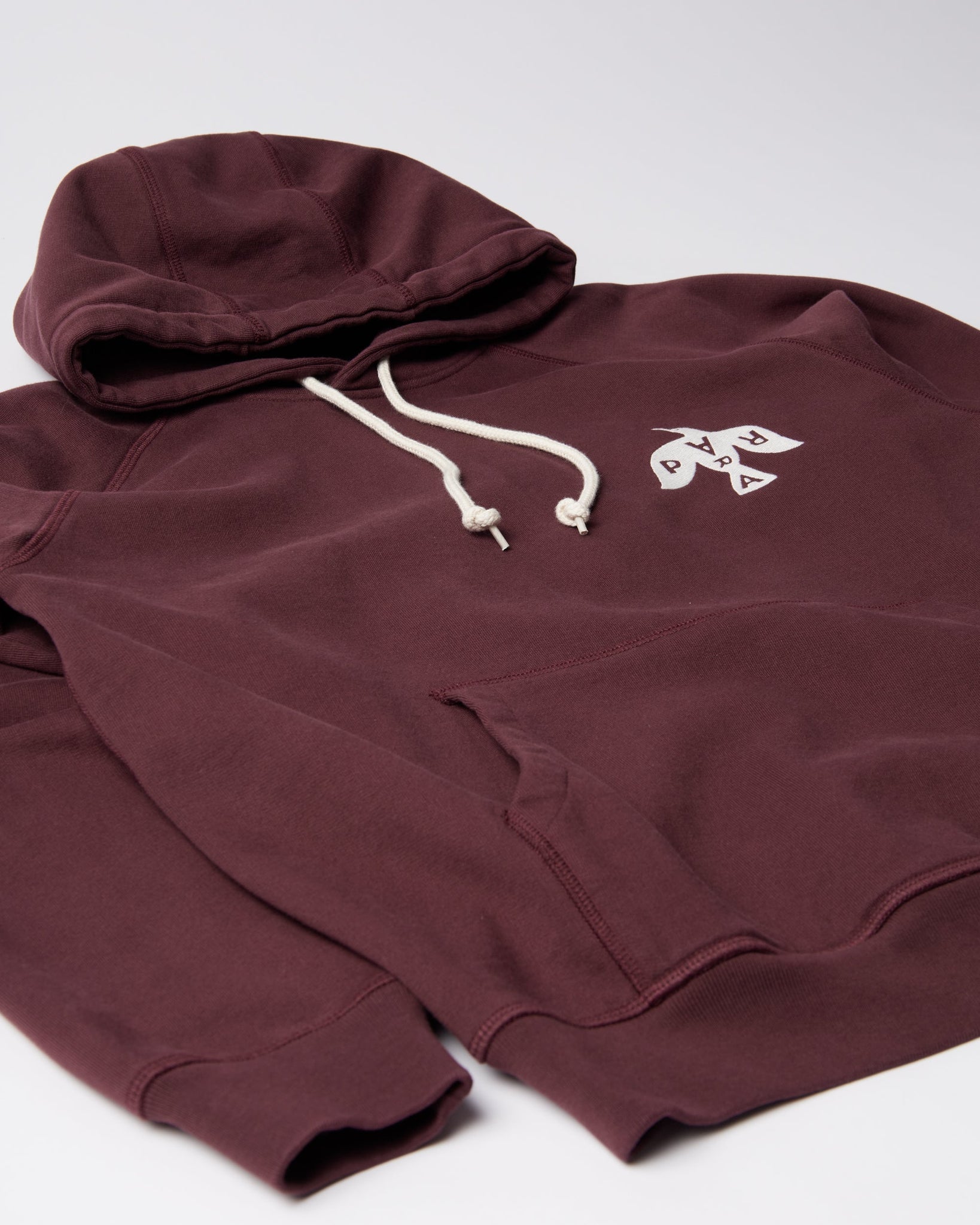 Crow logo hooded sweatshirt