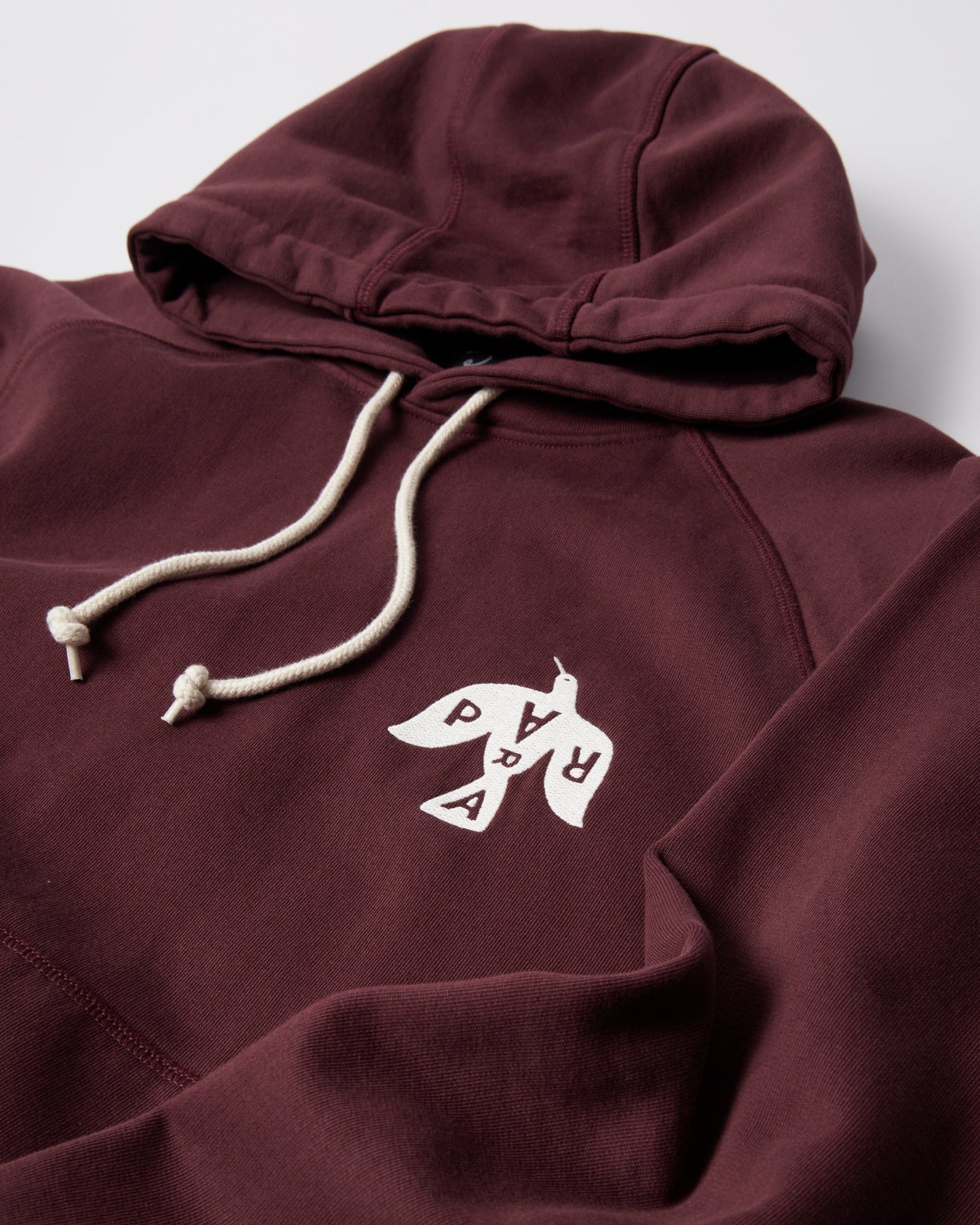 Crow logo hooded sweatshirt