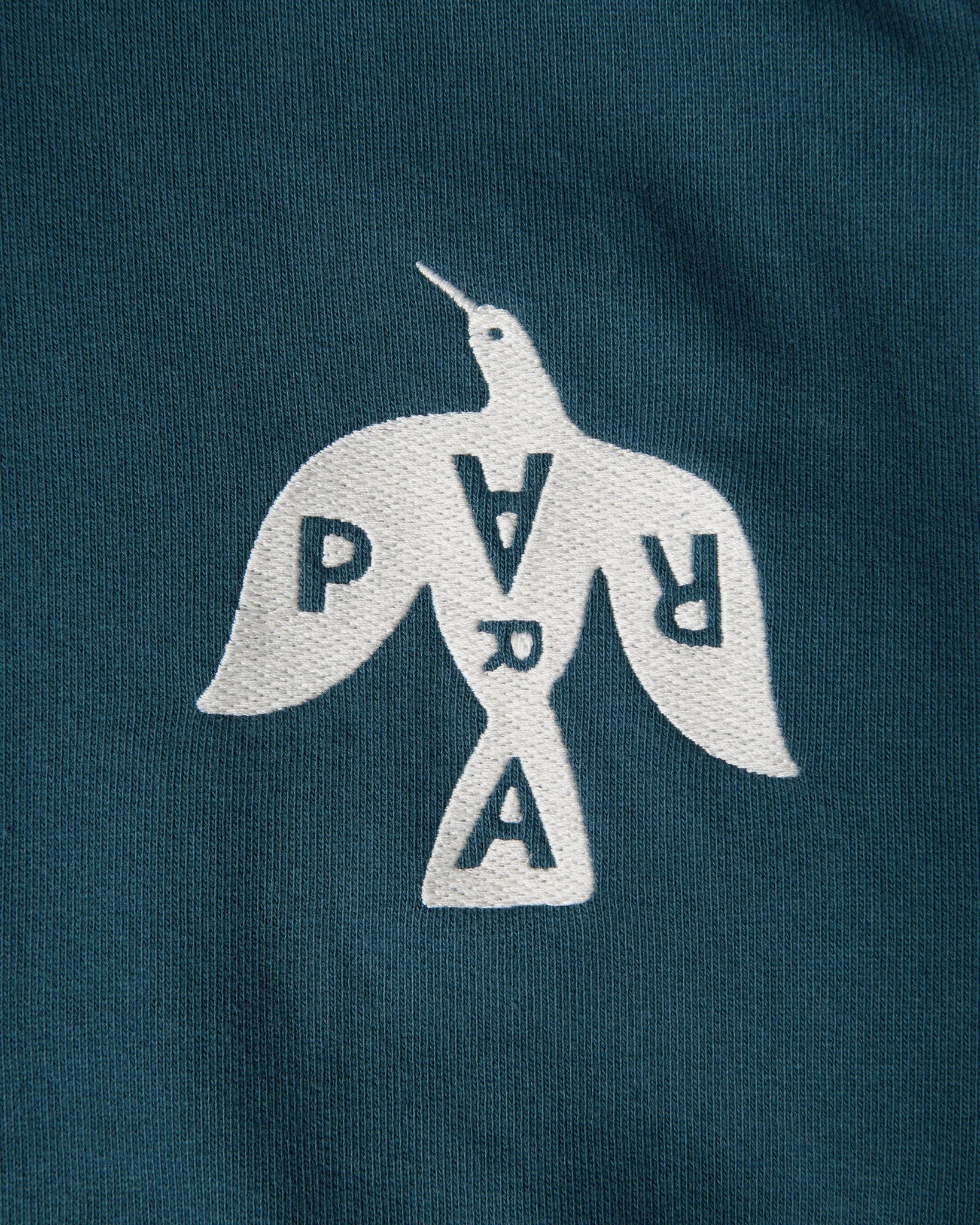 Crow logo hooded sweatshirt
