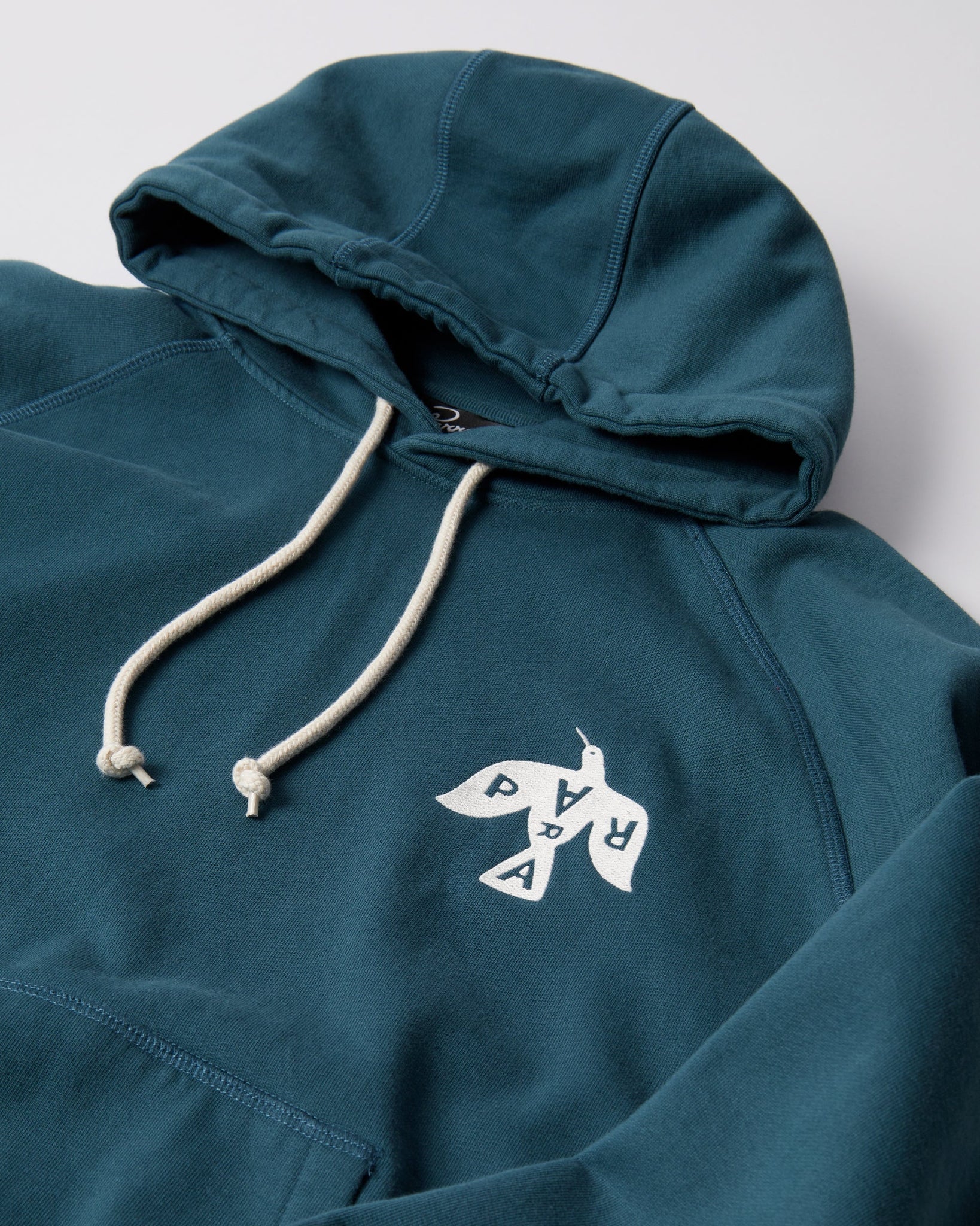 Crow logo hooded sweatshirt