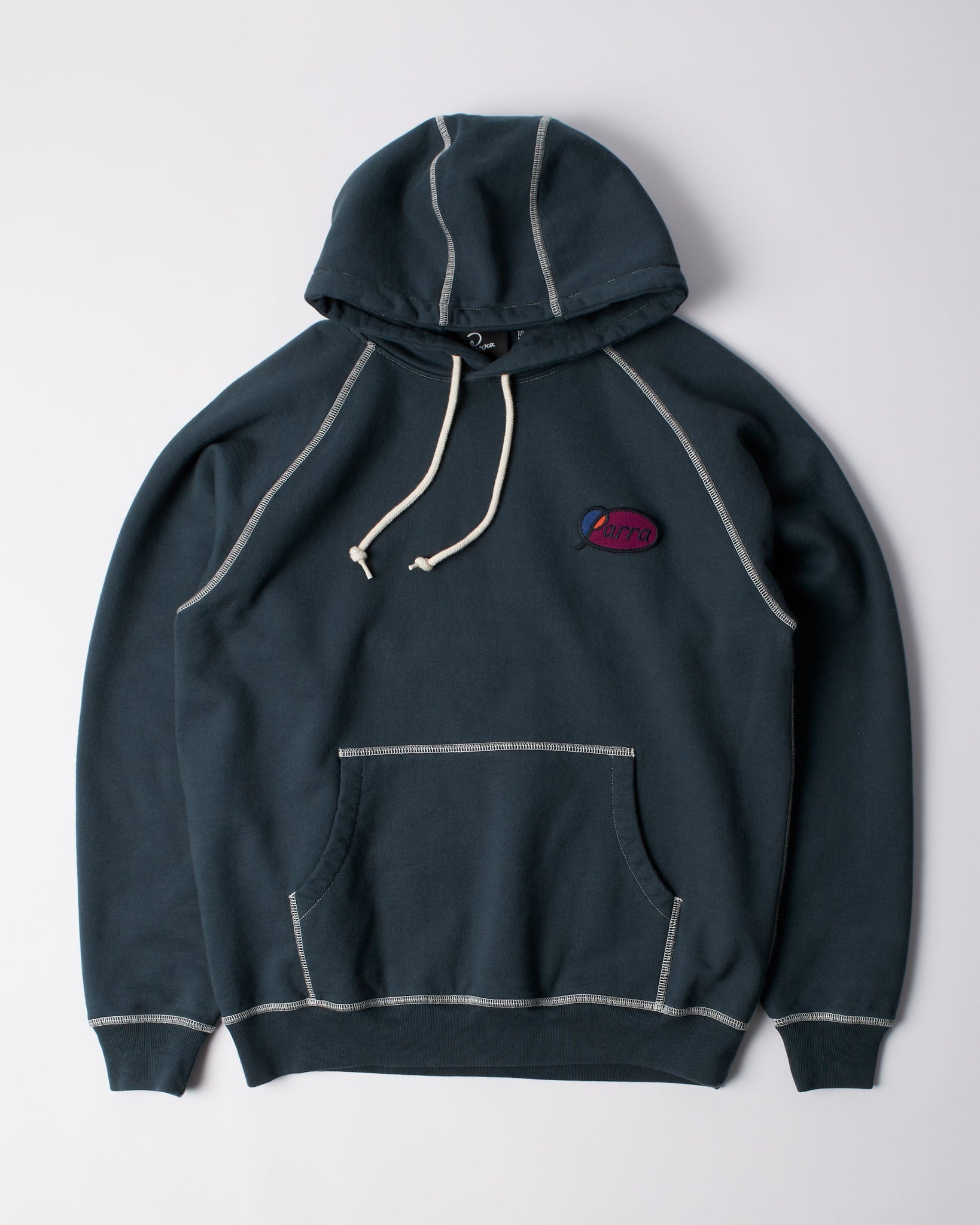 Circled script logo hooded sweatshirt
