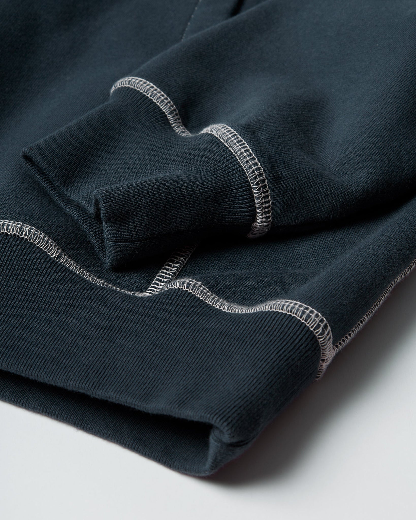 Circled script logo hooded sweatshirt - Dark Blue