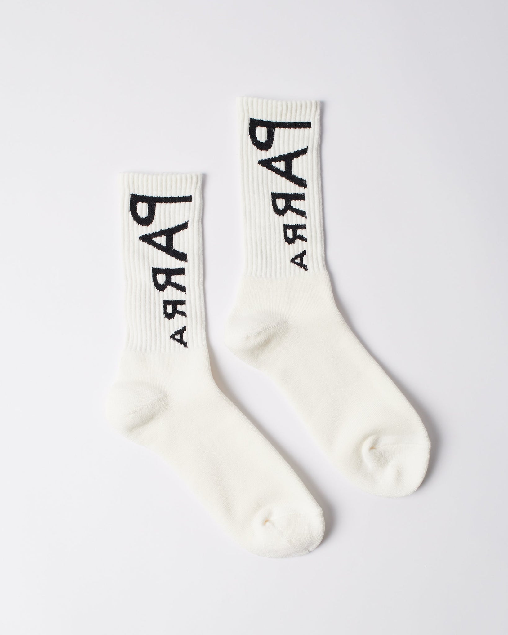 Reversed flag logo crew socks