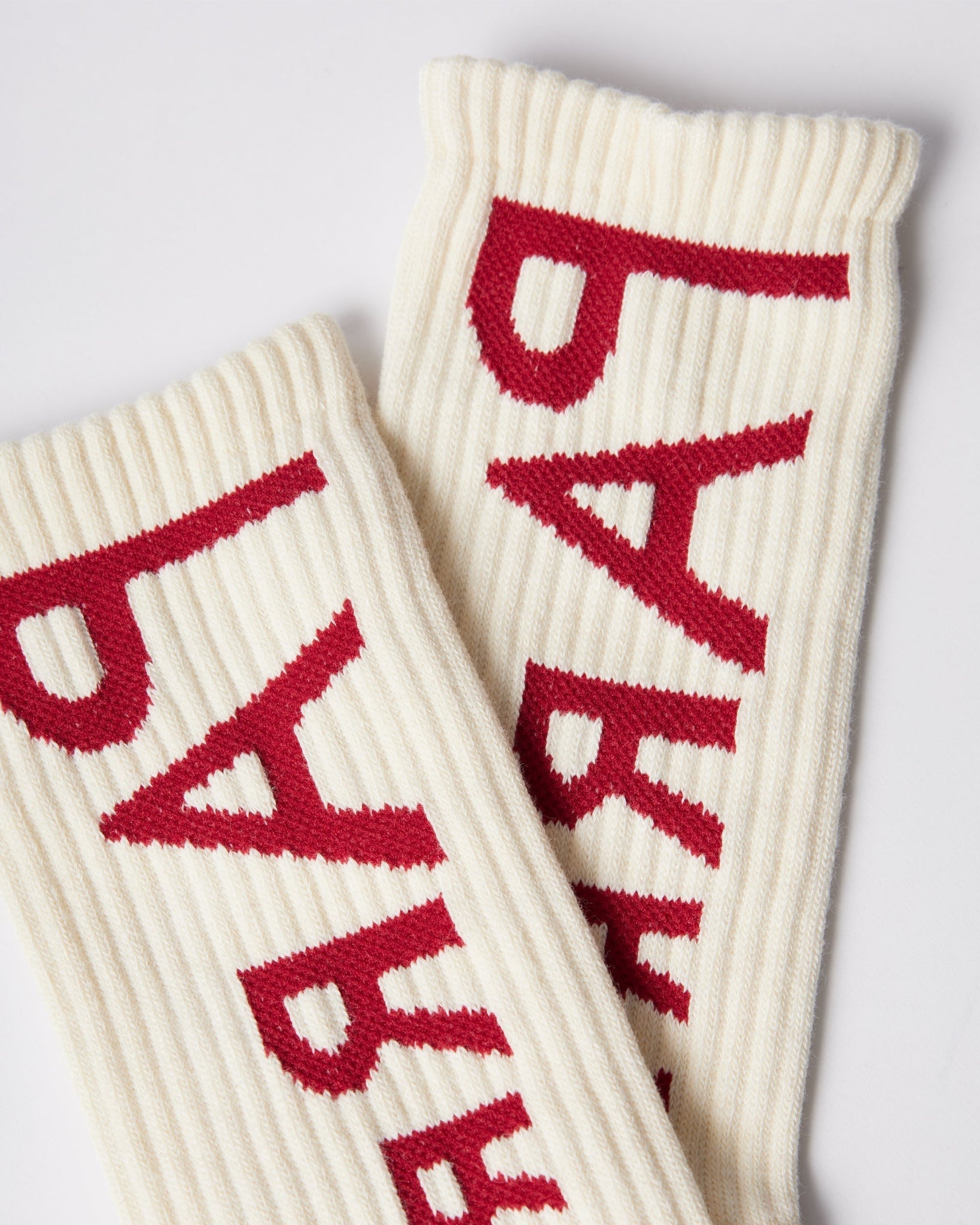Reversed flag logo crew socks