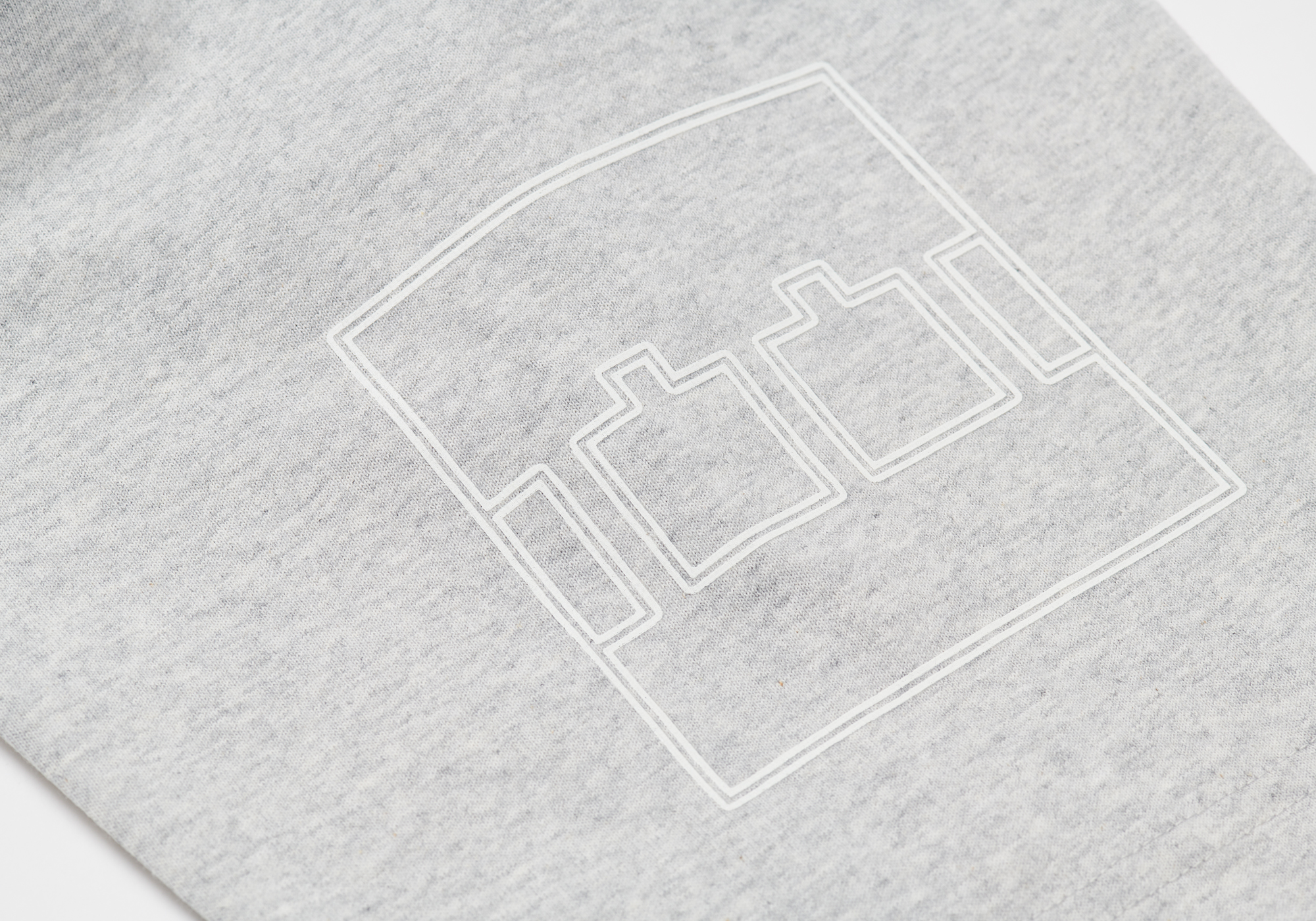 TTT LOGO OUTLINE T-SHIRT GREY MARL