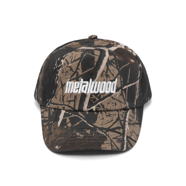 Metal Logo 5-Panel Hat - White Real Leaf Camo