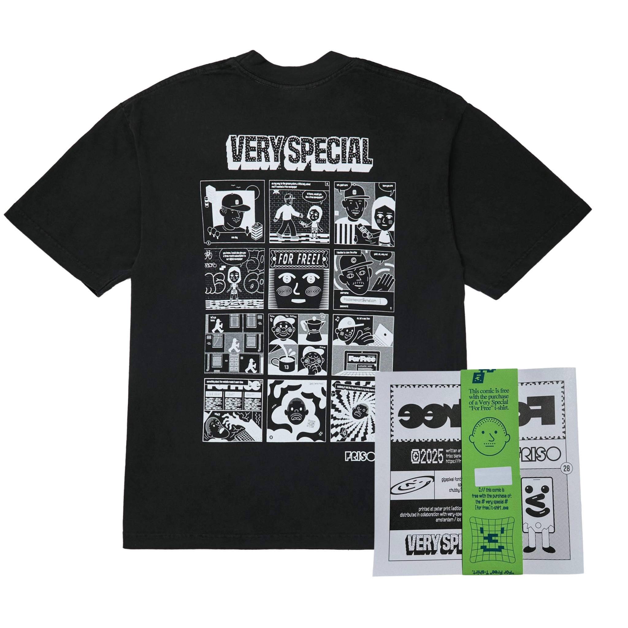 For Free Tee (with comic zine)
