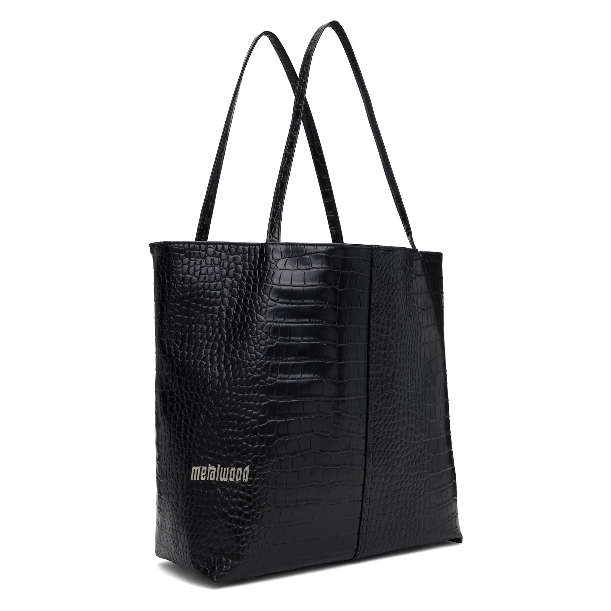 Metal Logo Stud Croc Tote
