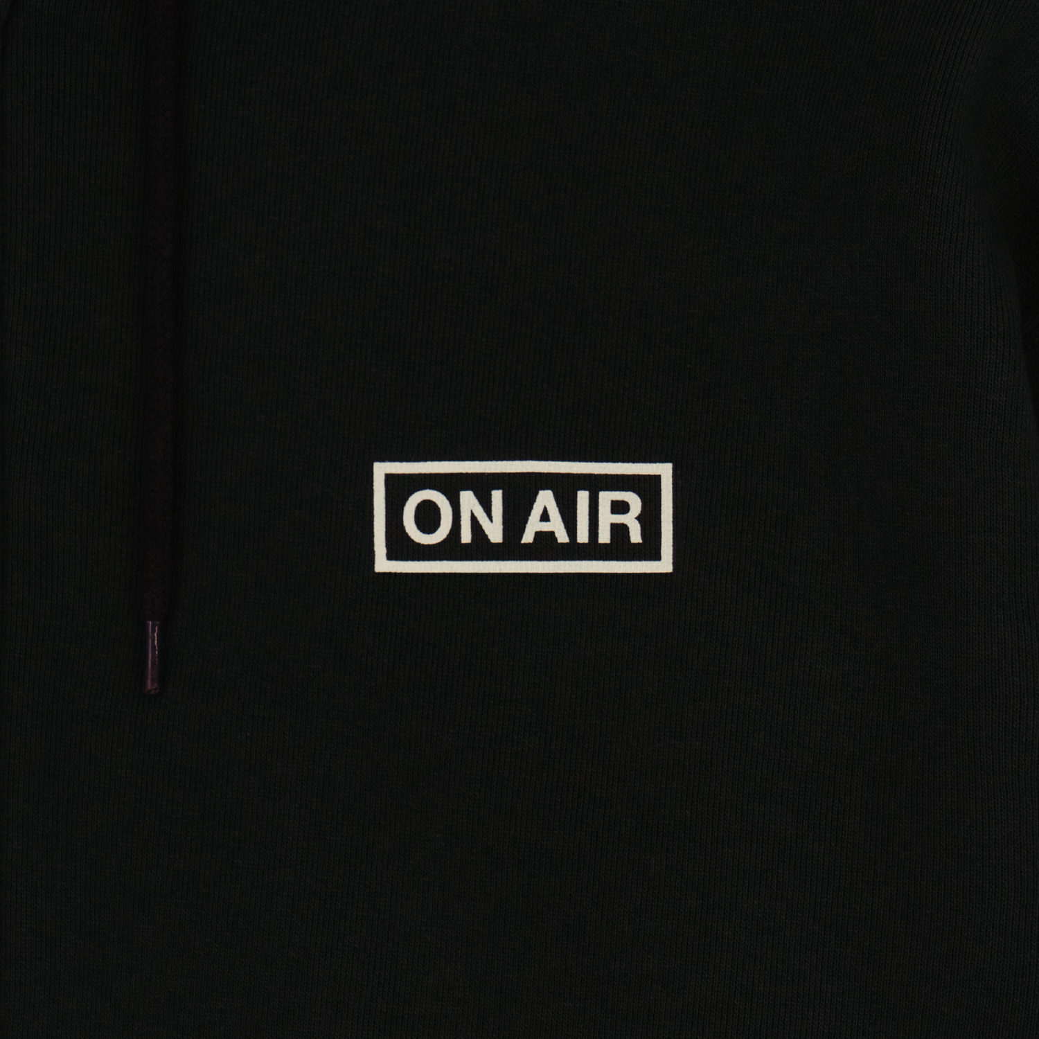 ON AIR BASIC LOGO FULL ZIP HOODIE - Black