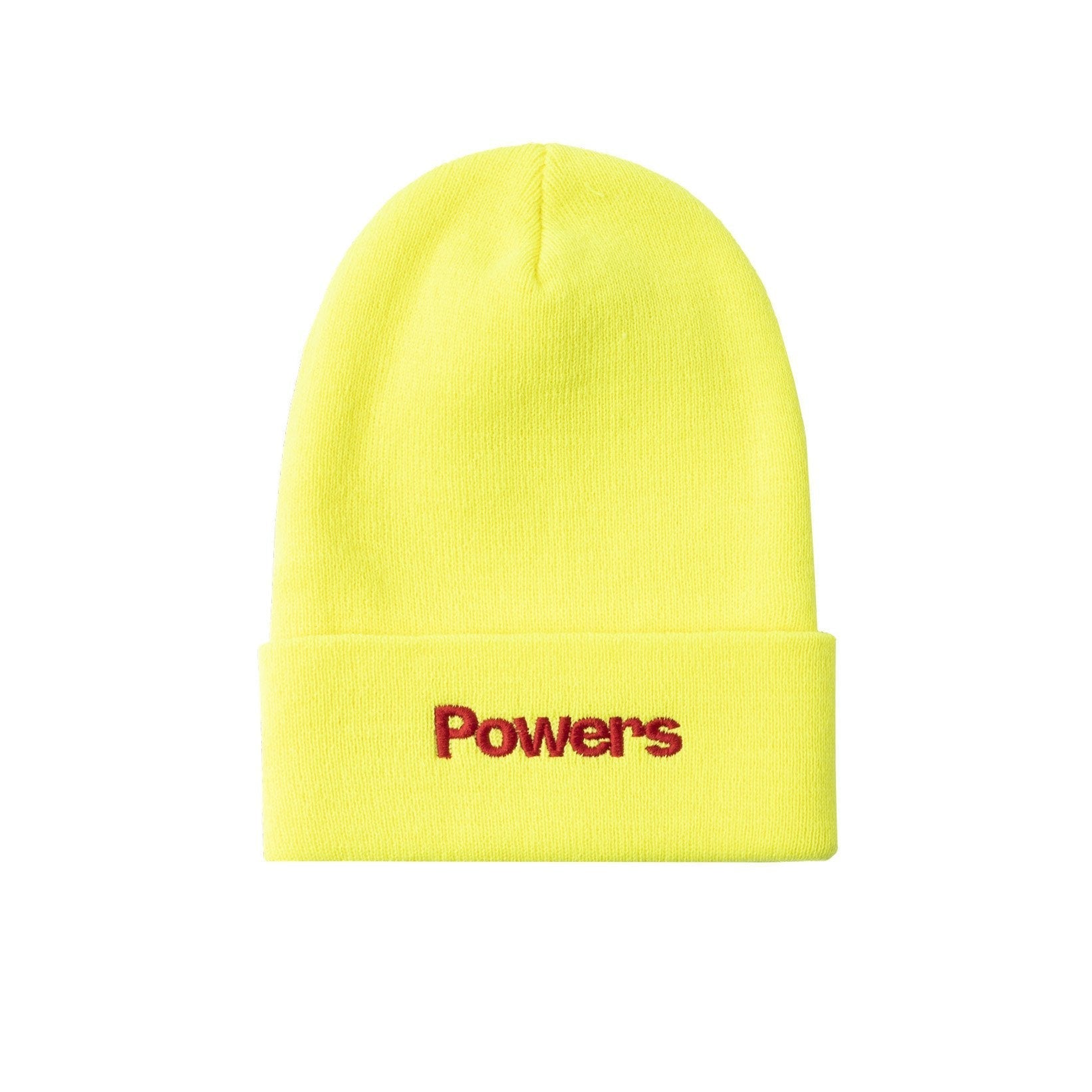 POWERS SIMPLE LOGO BEANIE - Safety Yellow
